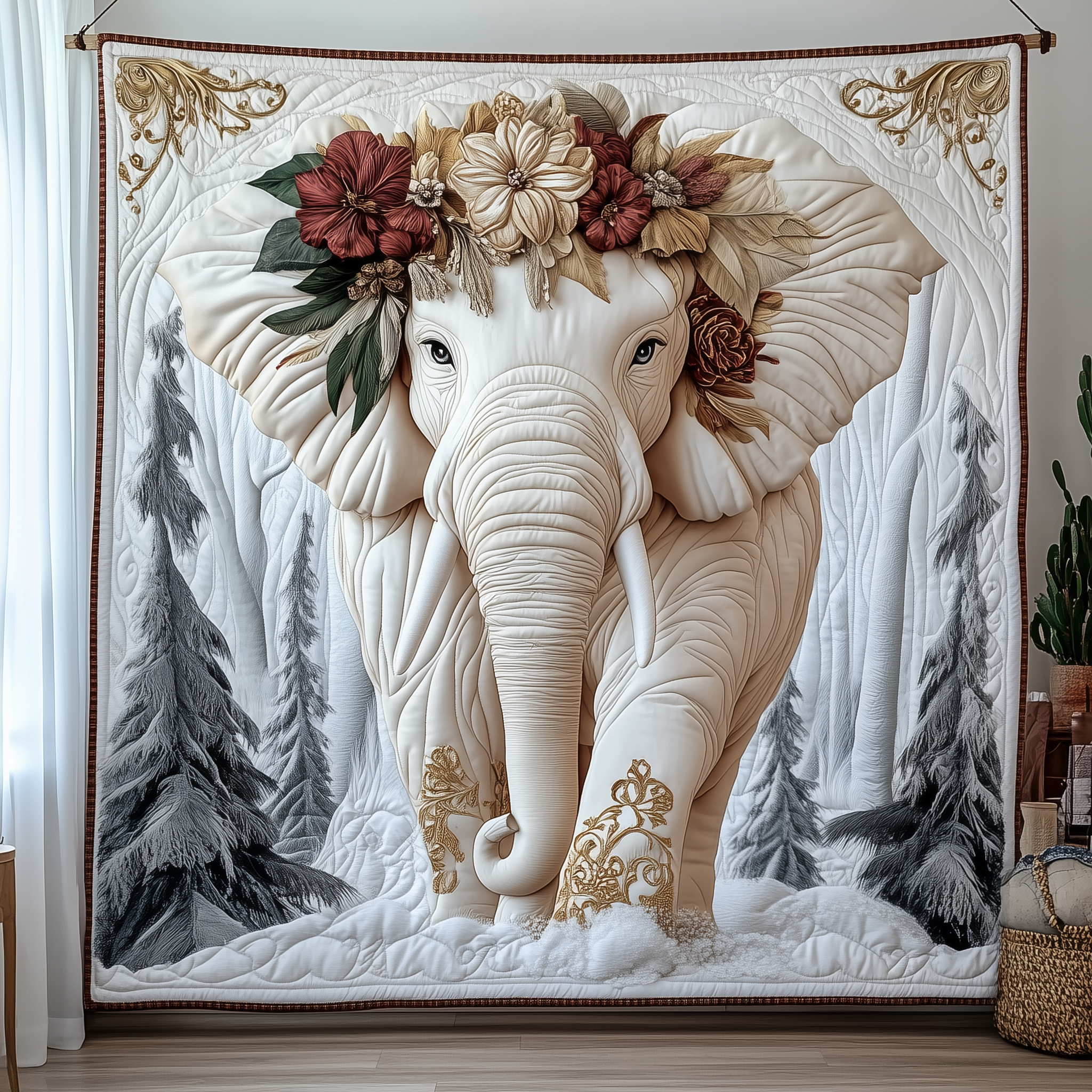Charming White Elephant Quilted Blanket Sofa Throw Blanket Elephant Anniversary Gifts Charming White Elephant Quilted Blanket Sofa Throw Blanket Elephant Anniversary Gifts