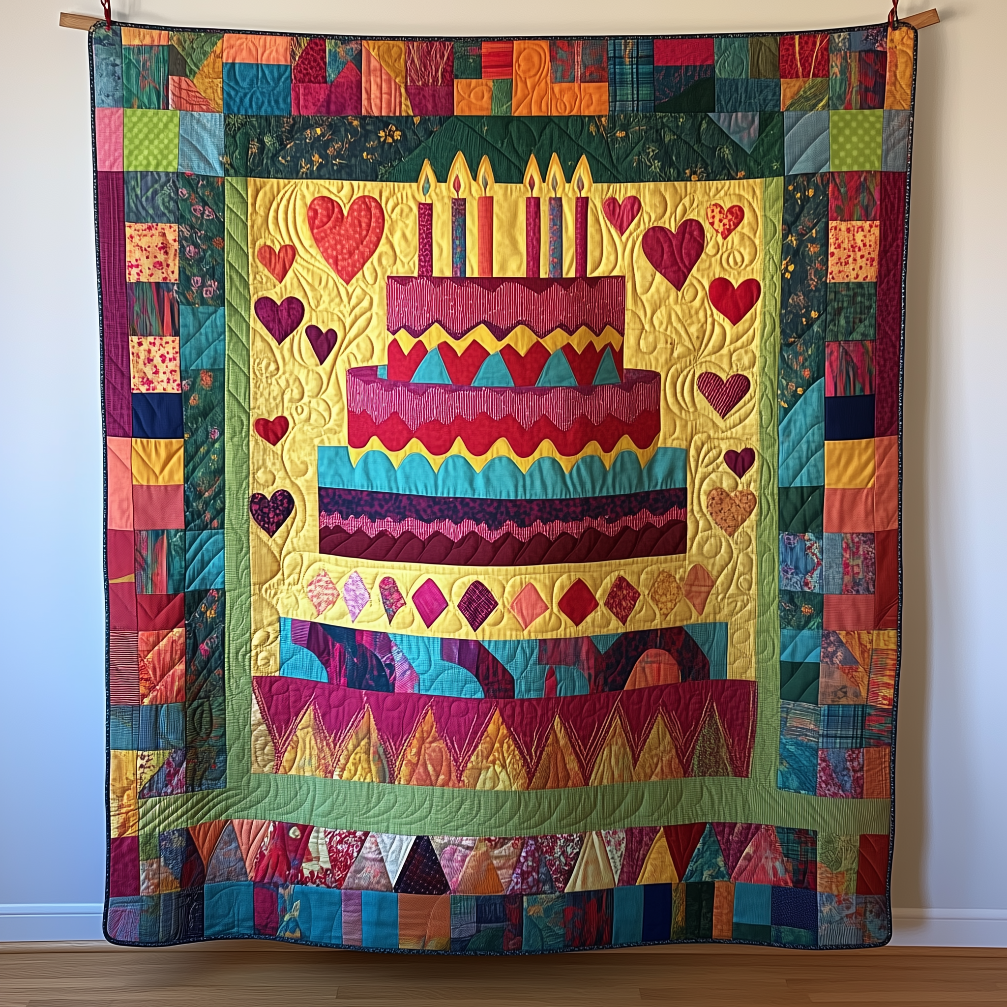 Cheerful Birthday Cake Quilted Blanket Best Throw Blanket Birthday Gifts For Bestie Ideas Cheerful Birthday Cake Quilted Blanket Best Throw Blanket Birthday Gifts For Bestie Ideas