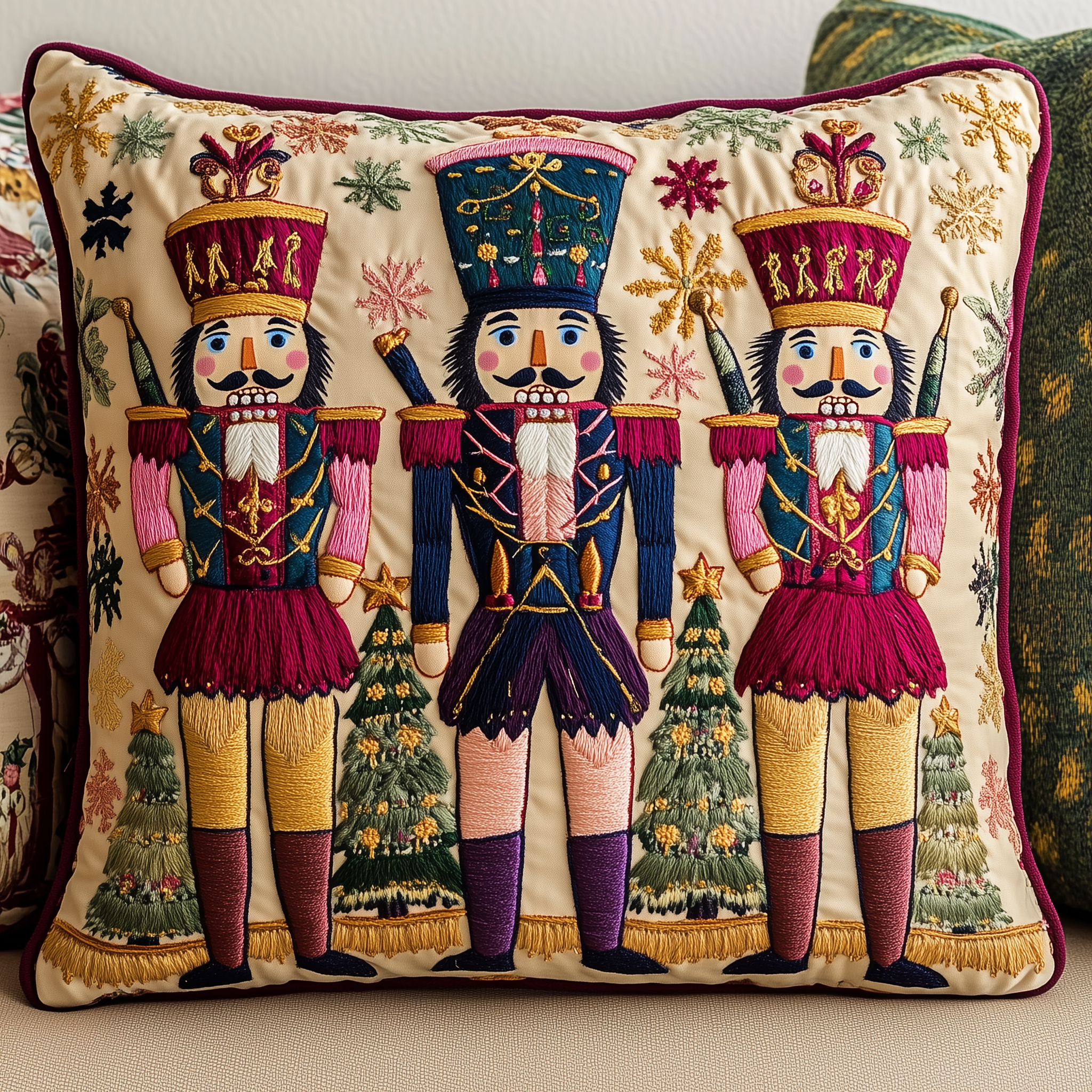 Cheerful Nutcracker Quilted Pillow Case Feel the Luxury You Deserve Every Night Cheerful Nutcracker Quilted Pillow Case Feel the Luxury You Deserve Every Night