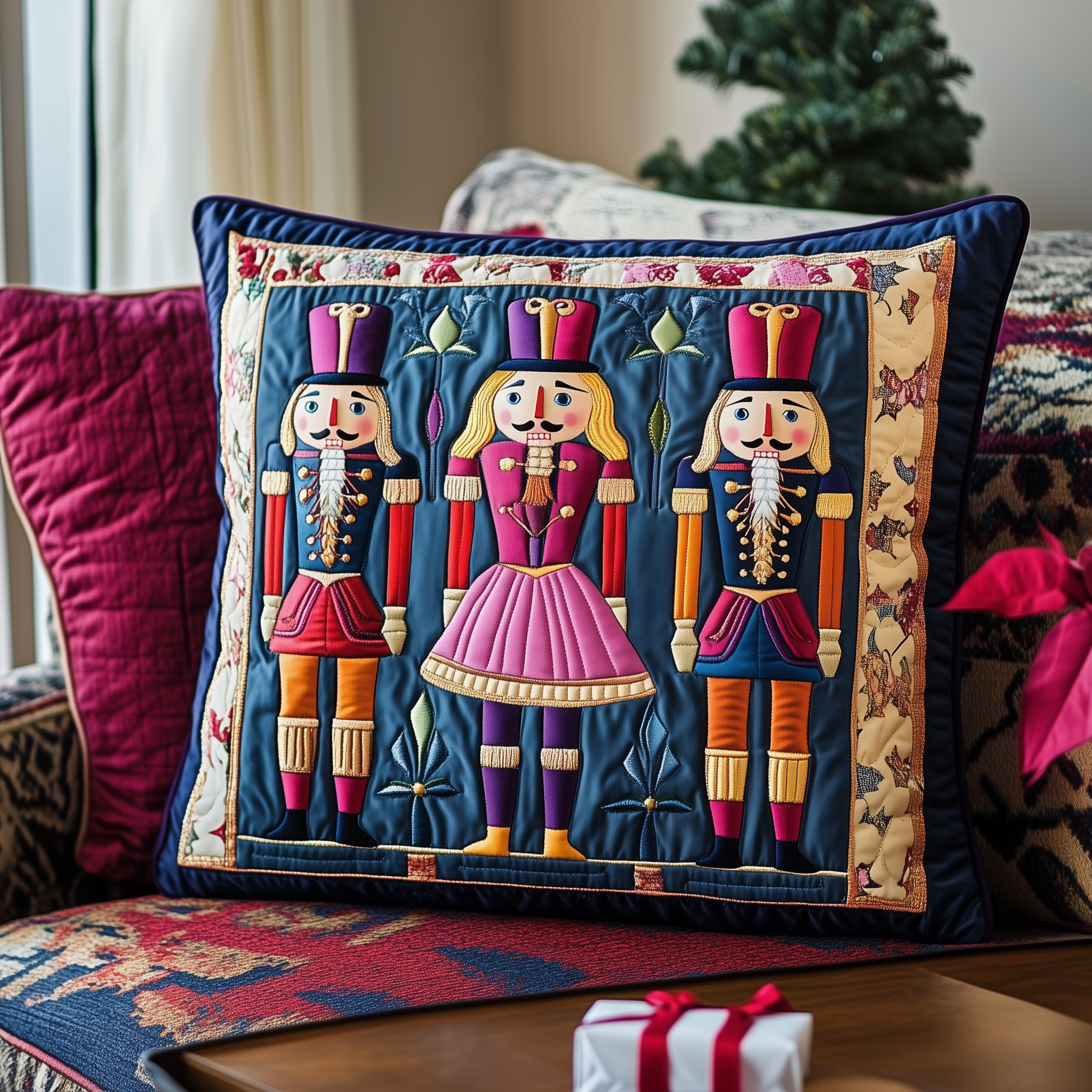 Cheerful Nutcracker Quilted Pillow Case Hurry! Experience Comfort Before It's Gone Cheerful Nutcracker Quilted Pillow Case Hurry! Experience Comfort Before It's Gone