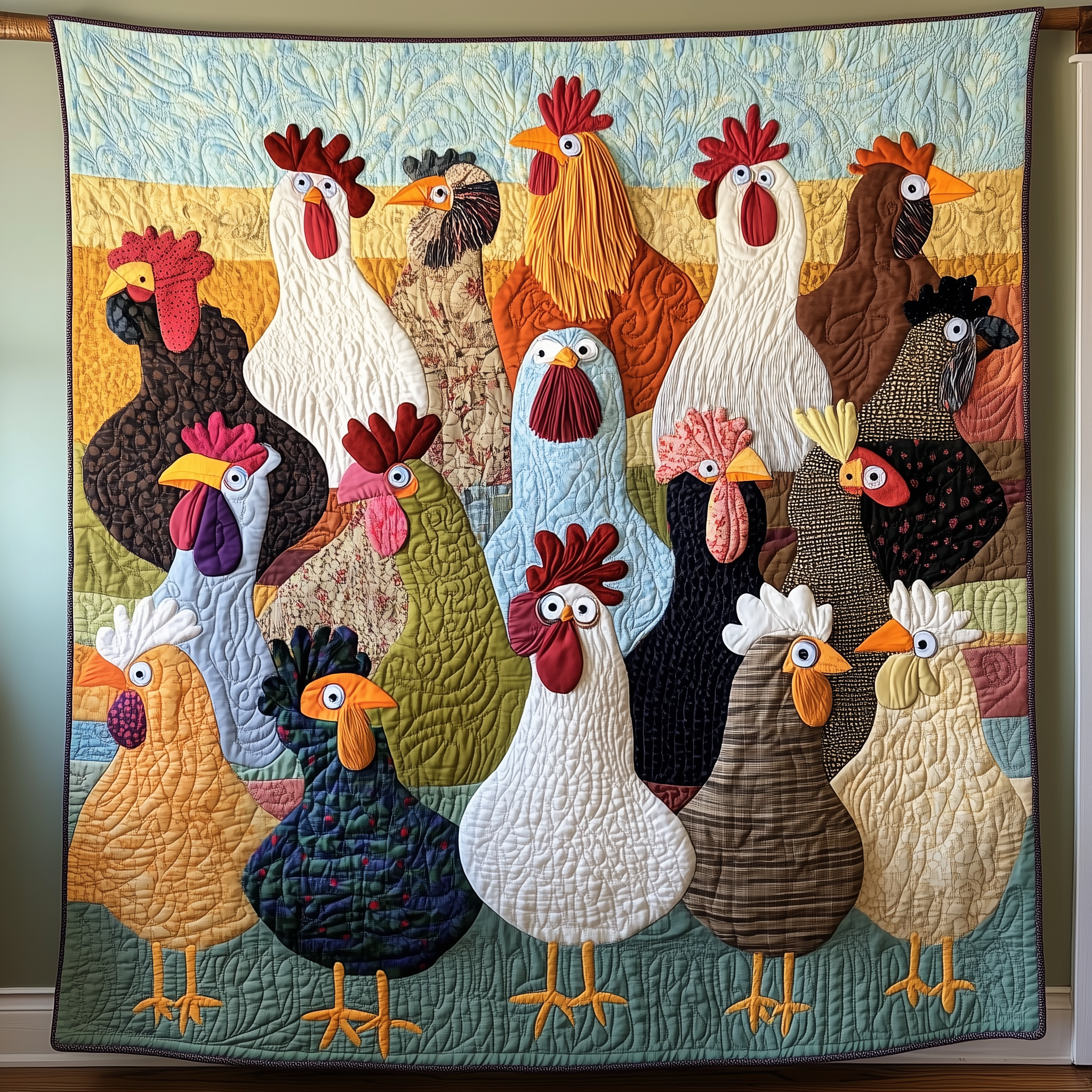 Chicken Invaders Quilted Blanket Enjoy Tailored Comfort with Our Exclusive Blanket Chicken Invaders Quilted Blanket Enjoy Tailored Comfort with Our Exclusive Blanket