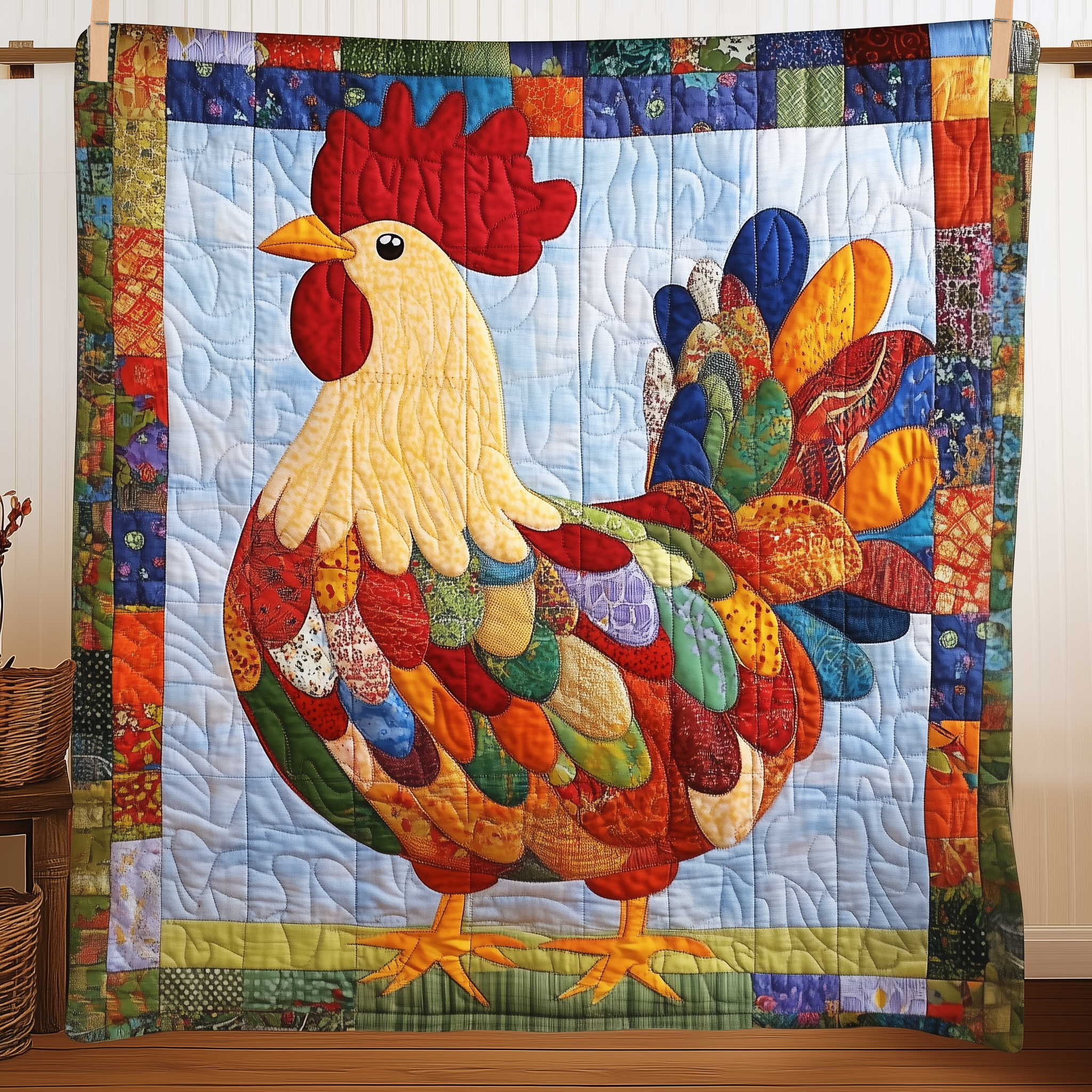 Chicken Quilted Blanket Enjoy Every Moment with a Blanket That Works Anywhere Chicken Quilted Blanket Enjoy Every Moment with a Blanket That Works Anywhere