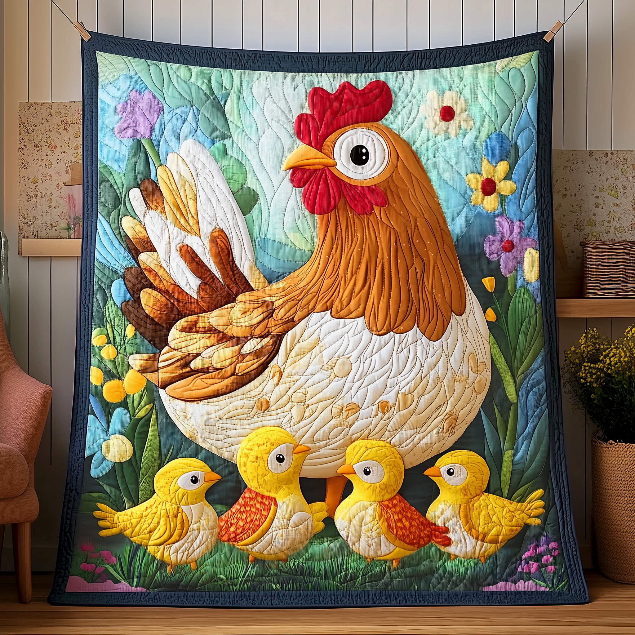 Chicken Quilted Blanket Feel Inspired by a Blanket That's Anything But Ordinary Chicken Quilted Blanket Feel Inspired by a Blanket That's Anything But Ordinary
