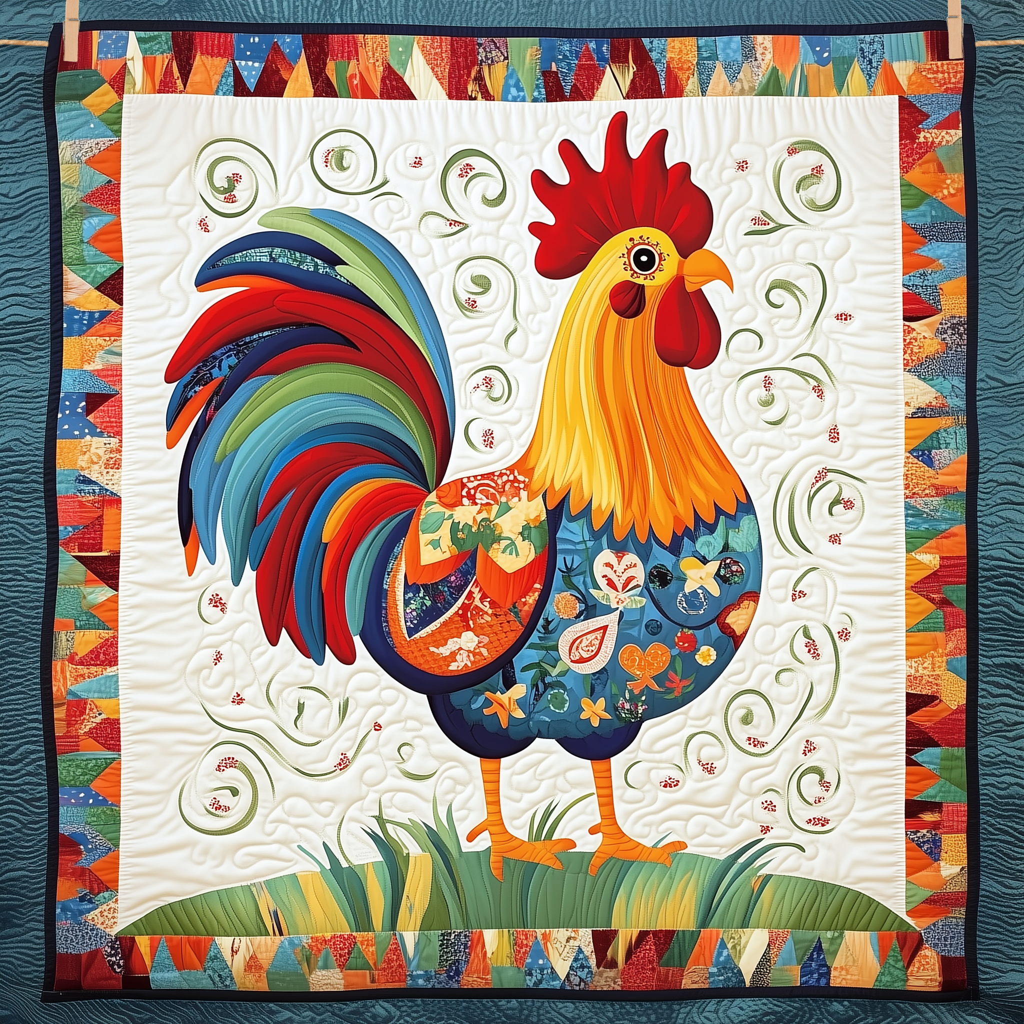 Chicken Quilted Blanket Feel the Comfort of Home, Wherever You Go Chicken Quilted Blanket Feel the Comfort of Home, Wherever You Go