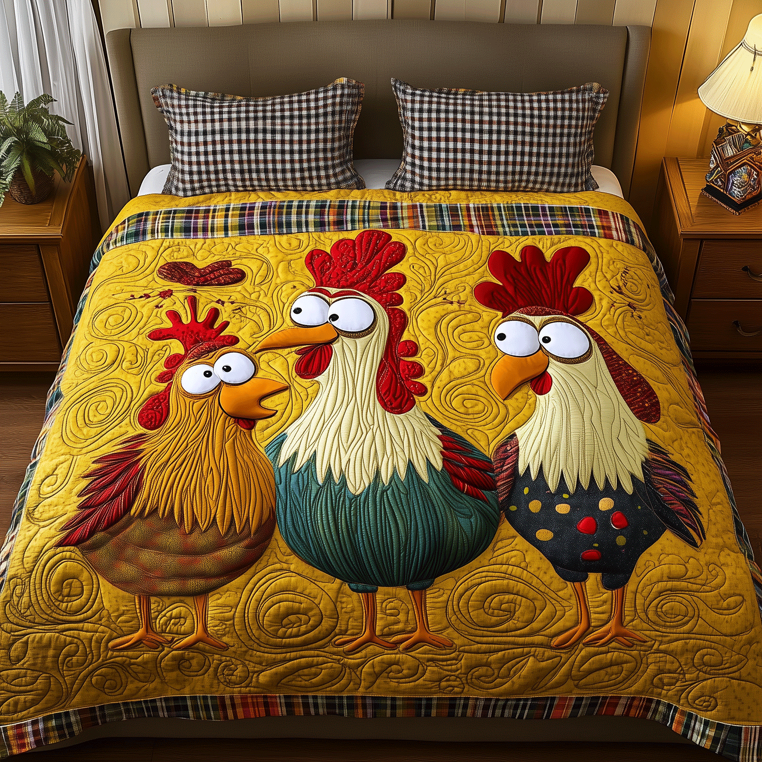 Chicken Squad Quilted Bedding Set Gifts For The Flower Lover Chicken Squad Quilted Bedding Set Gifts For The Flower Lover