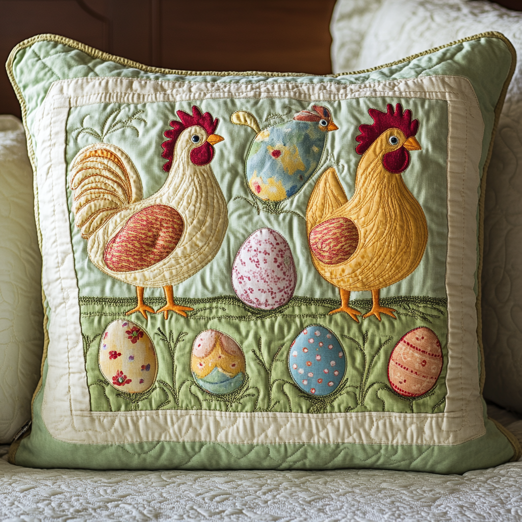Chickens Quilted Pillow Case Dream Big with Pillow Cases That Feel Like a Hug Chickens Quilted Pillow Case Dream Big with Pillow Cases That Feel Like a Hug