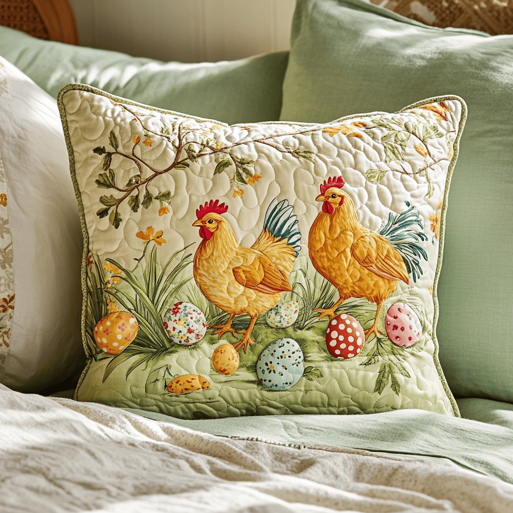 Chickens Quilted Pillow Case Wake Up Happy with Pillow Cases That Feel Like Luxury Chickens Quilted Pillow Case Wake Up Happy with Pillow Cases That Feel Like Luxury