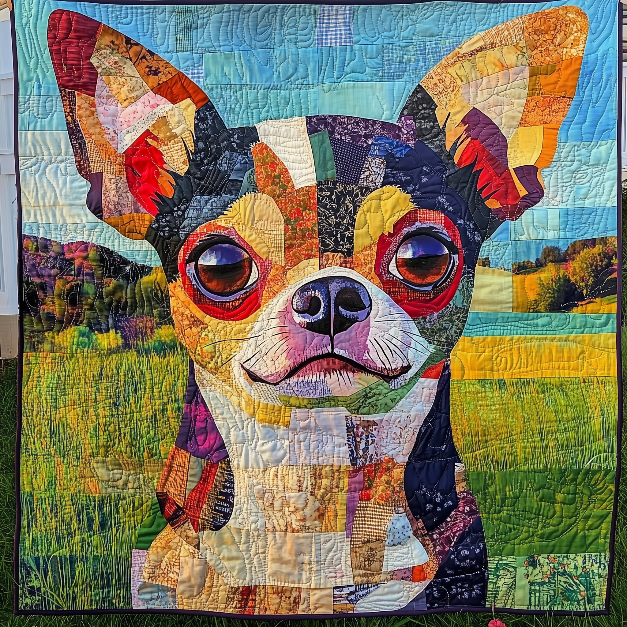 Chihuahua Quilted Blanket Feel the Comfort of Home, Wherever You Go Chihuahua Quilted Blanket Feel the Comfort of Home, Wherever You Go