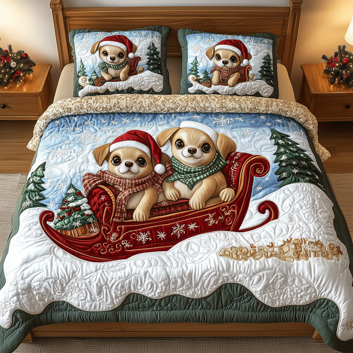 Chihuahua Xmas Crew Quilted Bedding Set Chihuahua Gifts Dog Lovers Chihuahua Xmas Crew Quilted Bedding Set Chihuahua Gifts Dog Lovers