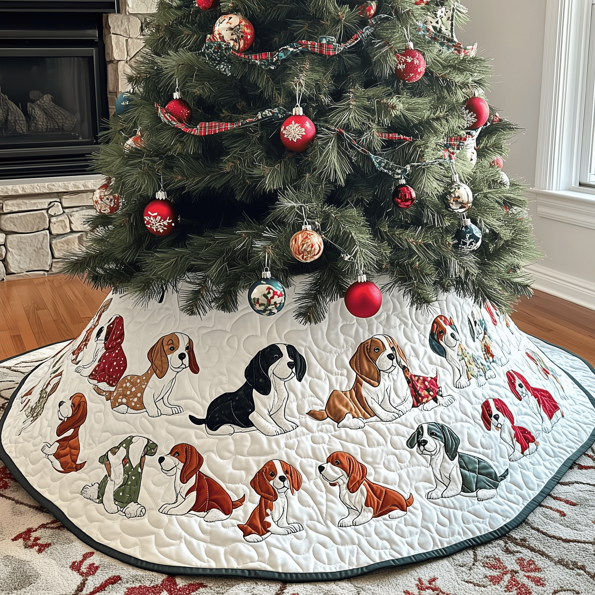 Christmas Beagle Quilted Tree Skirt Celebrate Every Step of the Season with the Right Tree Skirt Christmas Beagle Quilted Tree Skirt Celebrate Every Step of the Season with the Right Tree Skirt