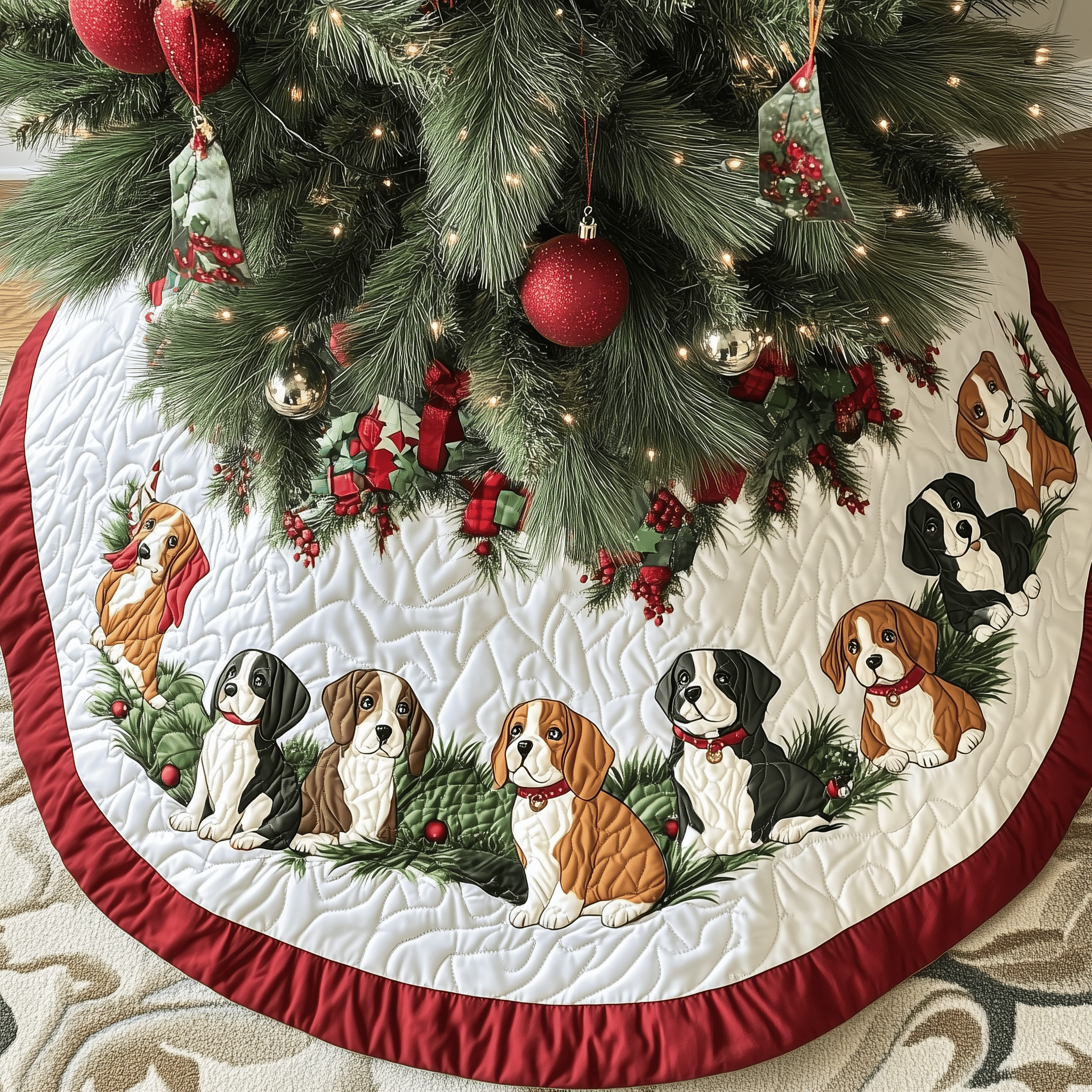 Christmas Beagle Quilted Tree Skirt Cherish Every Moment with a Stylish and Reliable Tree Skirt Christmas Beagle Quilted Tree Skirt Cherish Every Moment with a Stylish and Reliable Tree Skirt