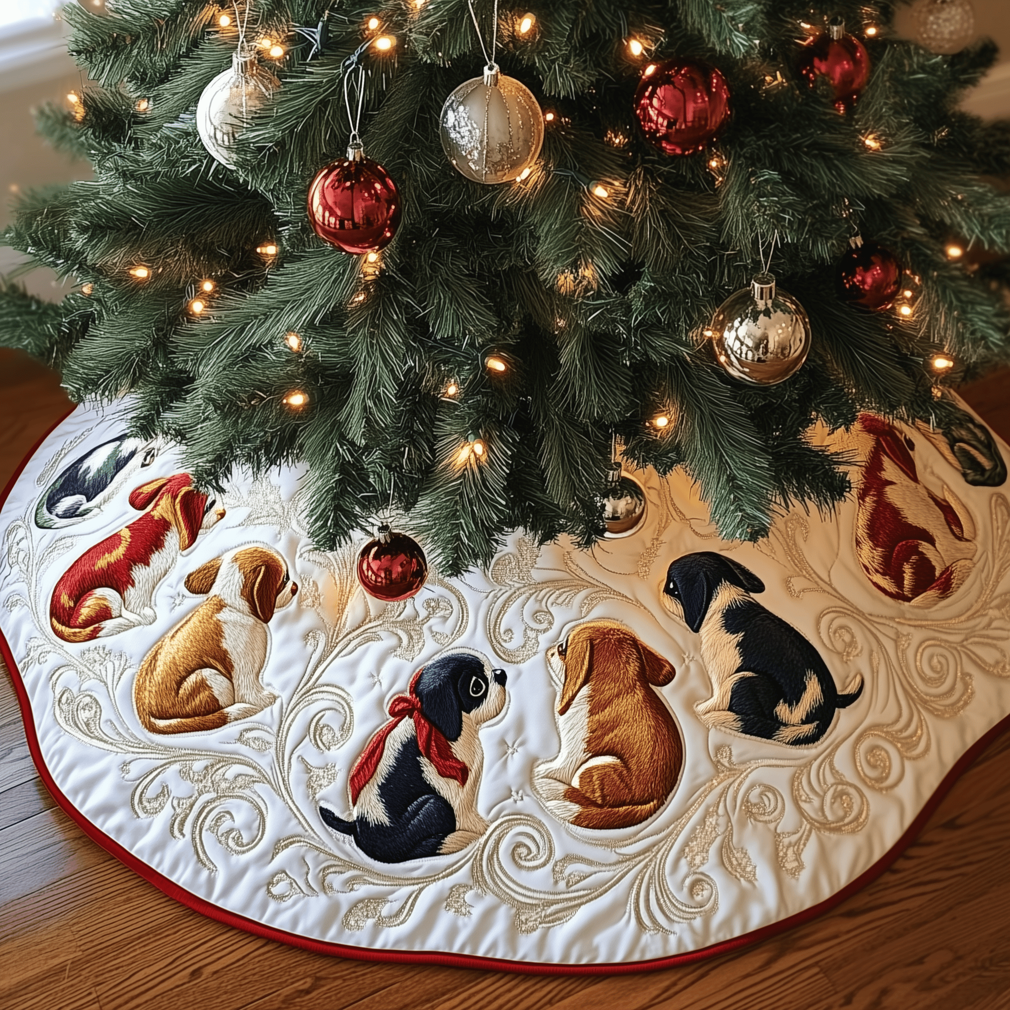 Christmas Beagle Quilted Tree Skirt Enjoy Peace of Mind This Holiday with the Perfect Tree Skirt Christmas Beagle Quilted Tree Skirt Enjoy Peace of Mind This Holiday with the Perfect Tree Skirt