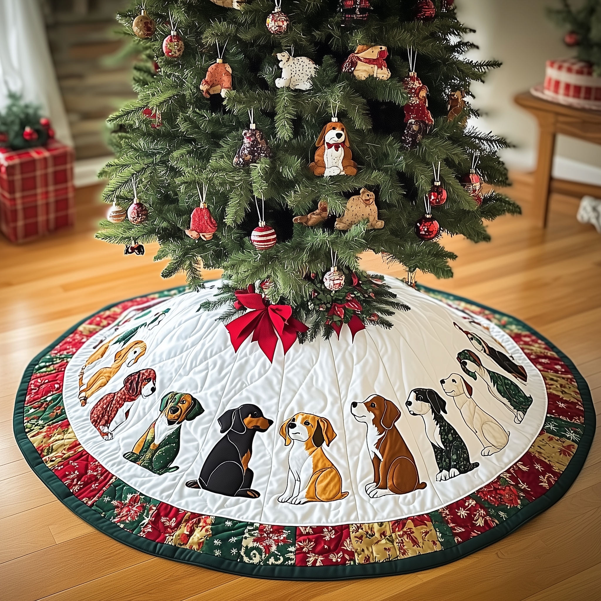 Christmas Beagle Quilted Tree Skirt Feel Like Home with the Perfect Holiday Tree Skirt Christmas Beagle Quilted Tree Skirt Feel Like Home with the Perfect Holiday Tree Skirt