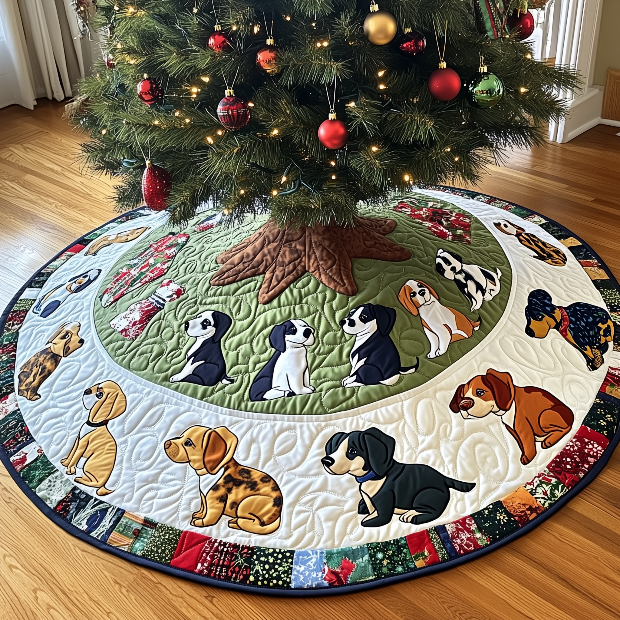 Christmas Beagle Quilted Tree Skirt Feel the Holidays Flow with a Trusted Tree Skirt Christmas Beagle Quilted Tree Skirt Feel the Holidays Flow with a Trusted Tree Skirt