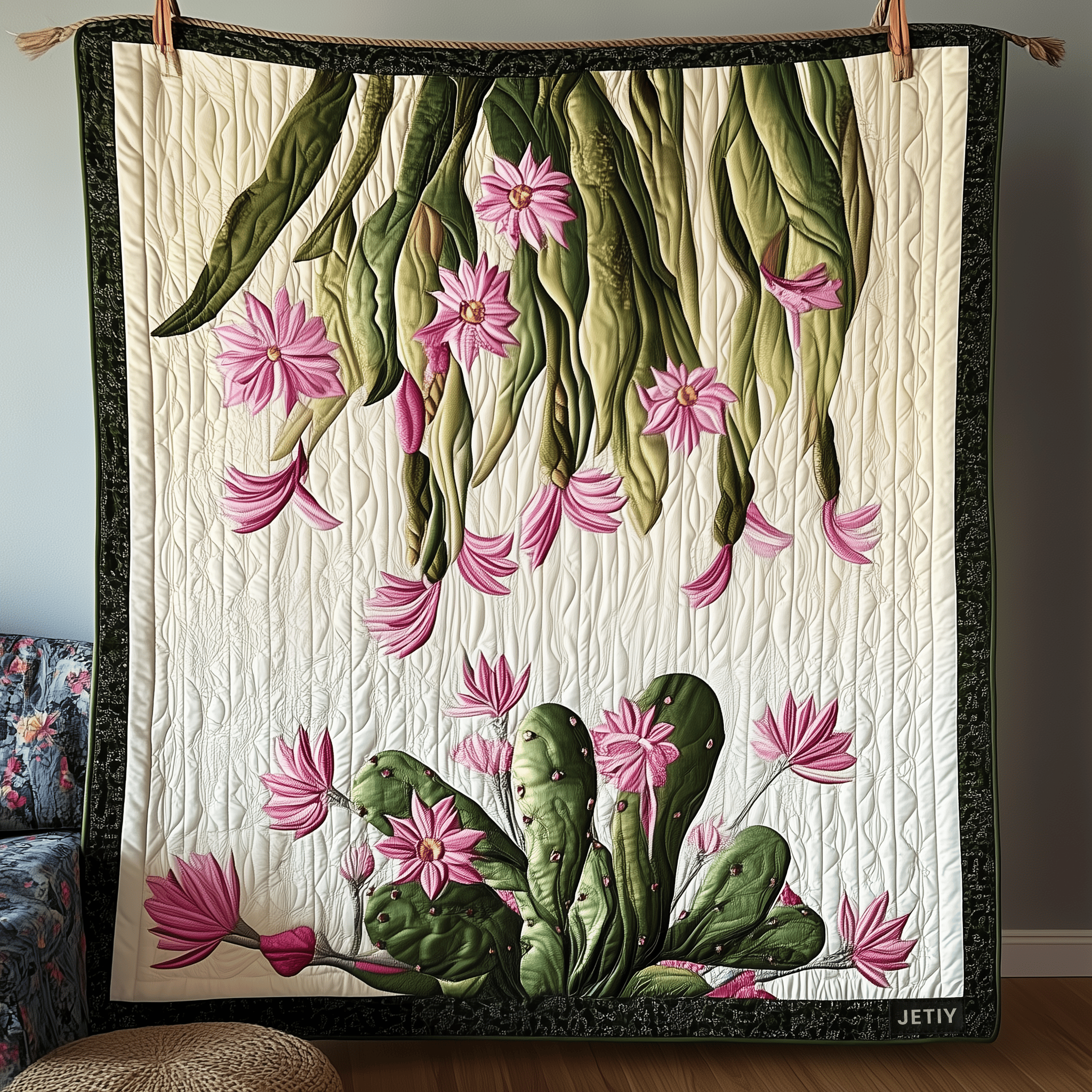 Christmas Cactus Quilted Blanket Celebrate Your Individuality with a Blanket That Speaks to You Christmas Cactus Quilted Blanket Celebrate Your Individuality with a Blanket That Speaks to You