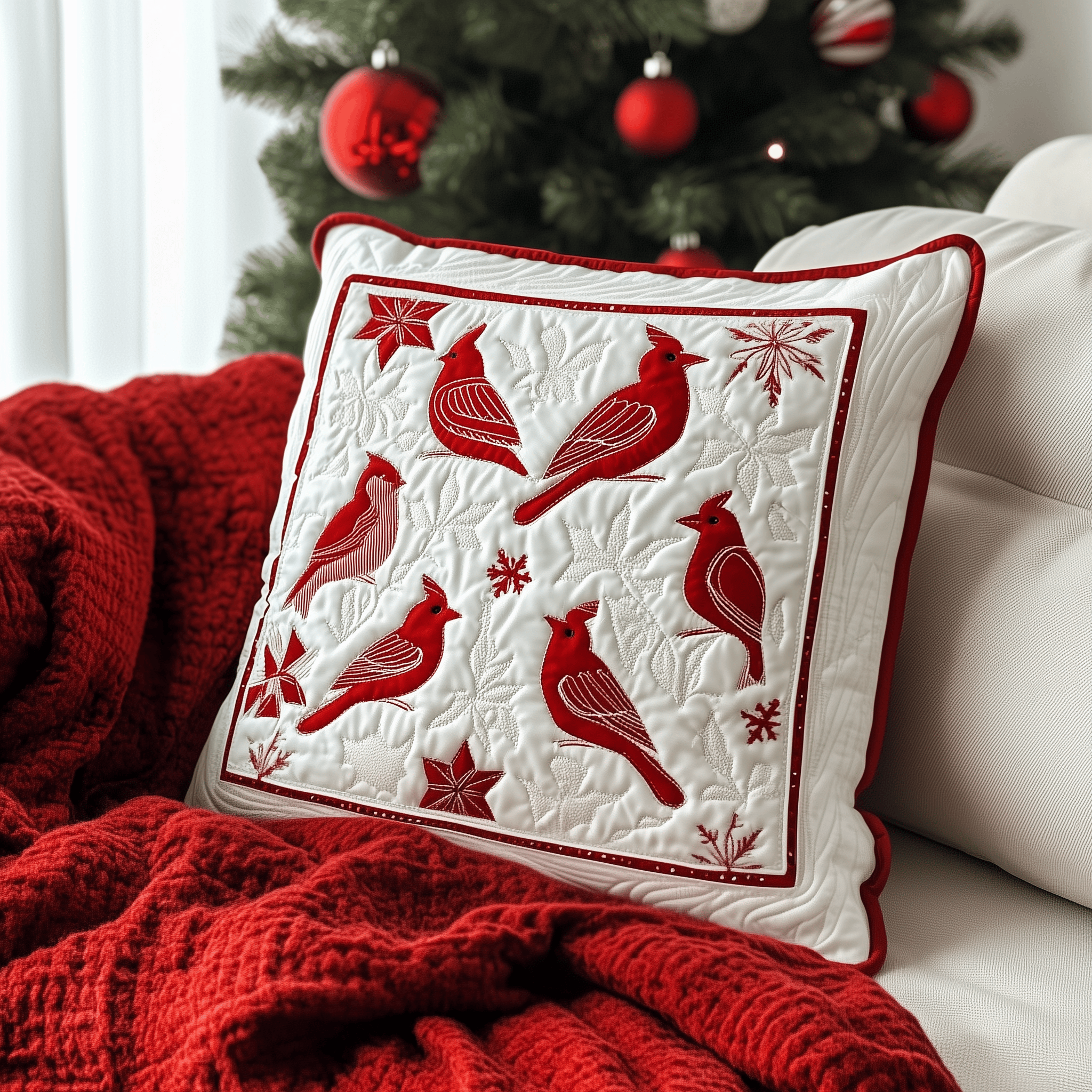 Christmas Cardinal Quilted Pillow Case Feel the Future of Comfort with Modern Pillow Cases Christmas Cardinal Quilted Pillow Case Feel the Future of Comfort with Modern Pillow Cases