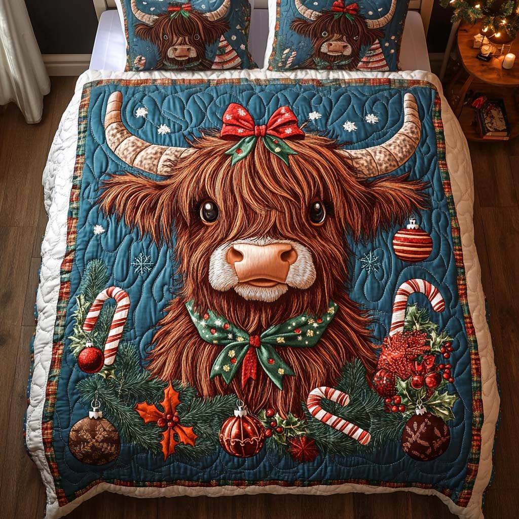 Christmas Charm Quilted Bedding Set Cowboy Present Ideas Christmas Charm Quilted Bedding Set Cowboy Present Ideas