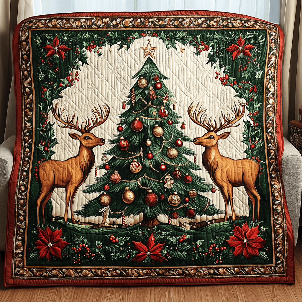Christmas Forest Quilted Blanket Christmas Presents For Christians Christmas Forest Quilted Blanket Christmas Presents For Christians