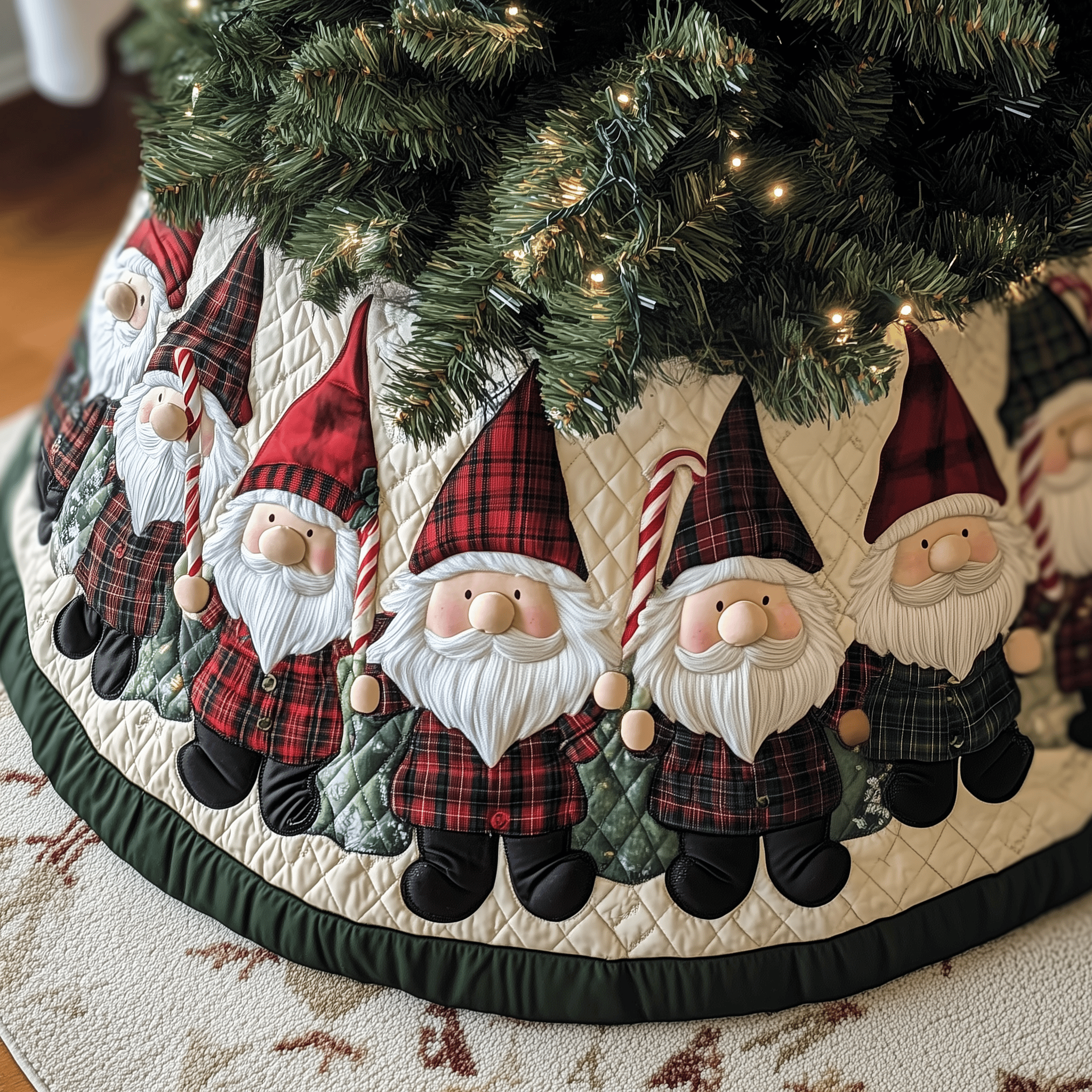 Christmas Gnome Quilted Tree Skirt Feel the Spirit of the Holidays with a Trusted Tree Skirt Christmas Gnome Quilted Tree Skirt Feel the Spirit of the Holidays with a Trusted Tree Skirt