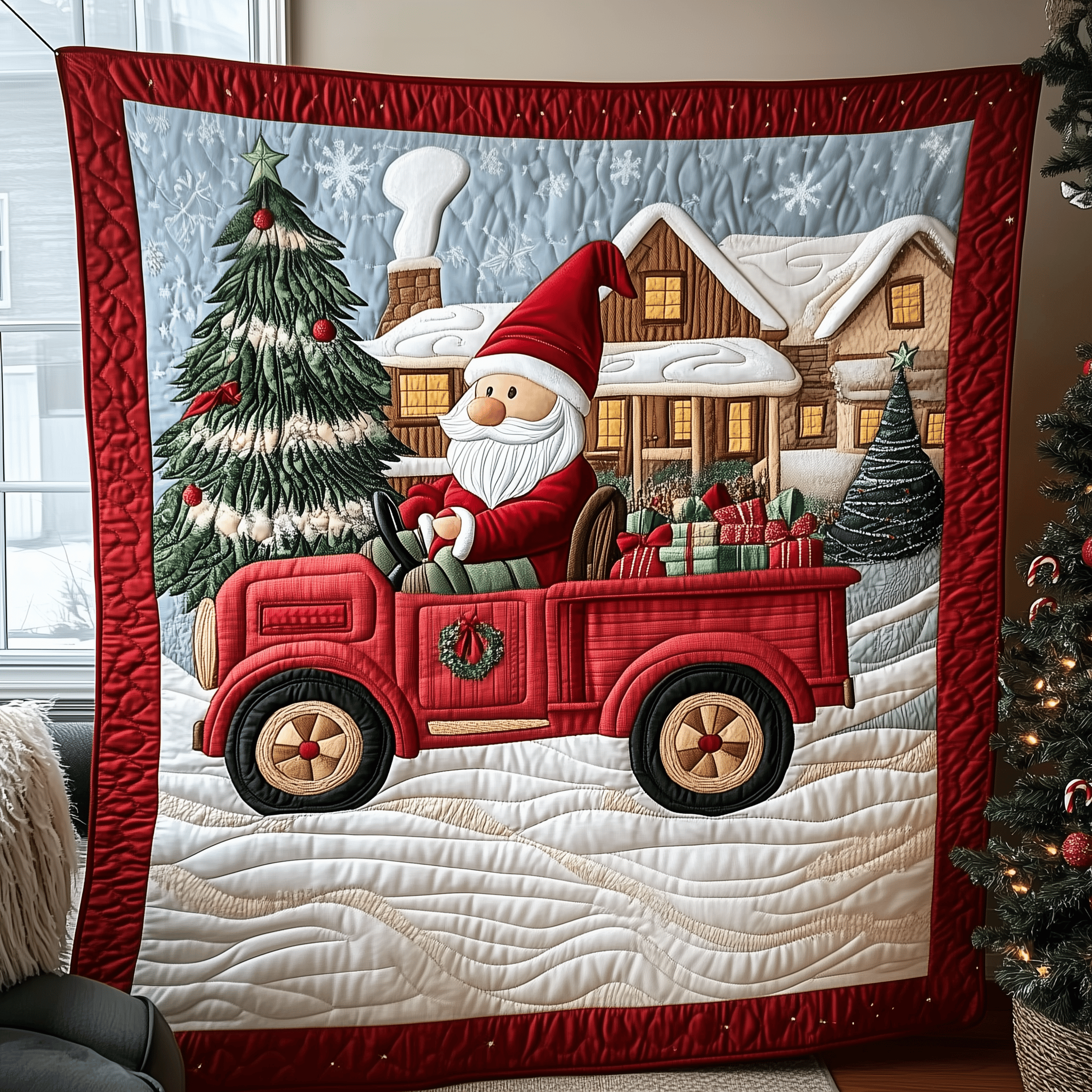 Christmas Gnomes Quilted Blanket Experience the Ultimate in Custom Comfort Christmas Gnomes Quilted Blanket Experience the Ultimate in Custom Comfort