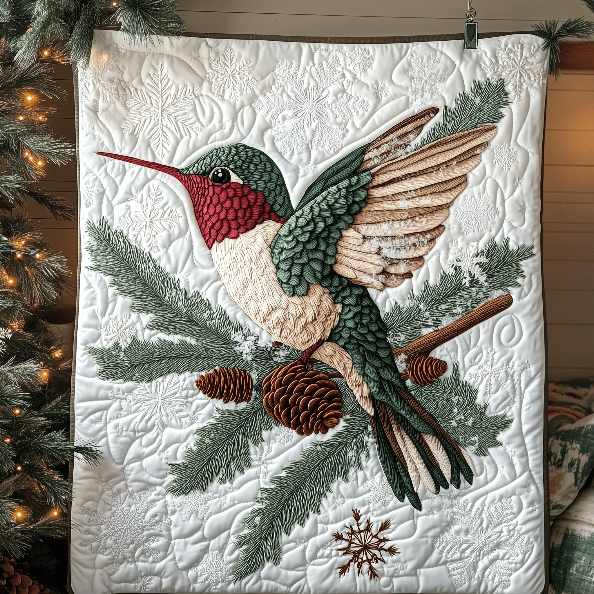 Christmas Hummingbird Quilted Blanket Enjoy Every Moment with a Blanket That Works Anywhere Christmas Hummingbird Quilted Blanket Enjoy Every Moment with a Blanket That Works Anywhere