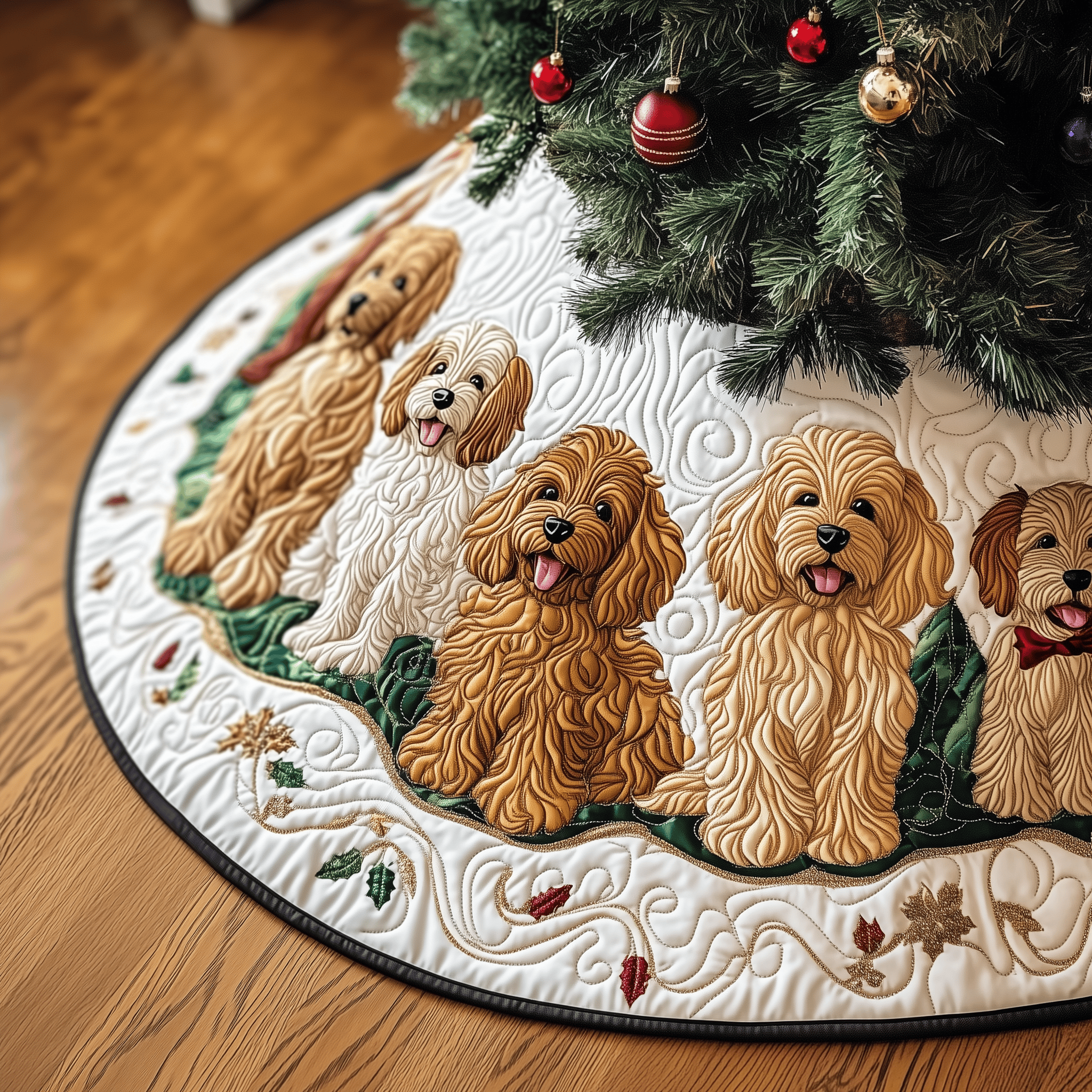 Christmas Joyful Doodle Quilted Tree Skirt Enjoy Peace of Mind This Holiday with the Perfect Tree Skirt Christmas Joyful Doodle Quilted Tree Skirt Enjoy Peace of Mind This Holiday with the Perfect Tree Skirt