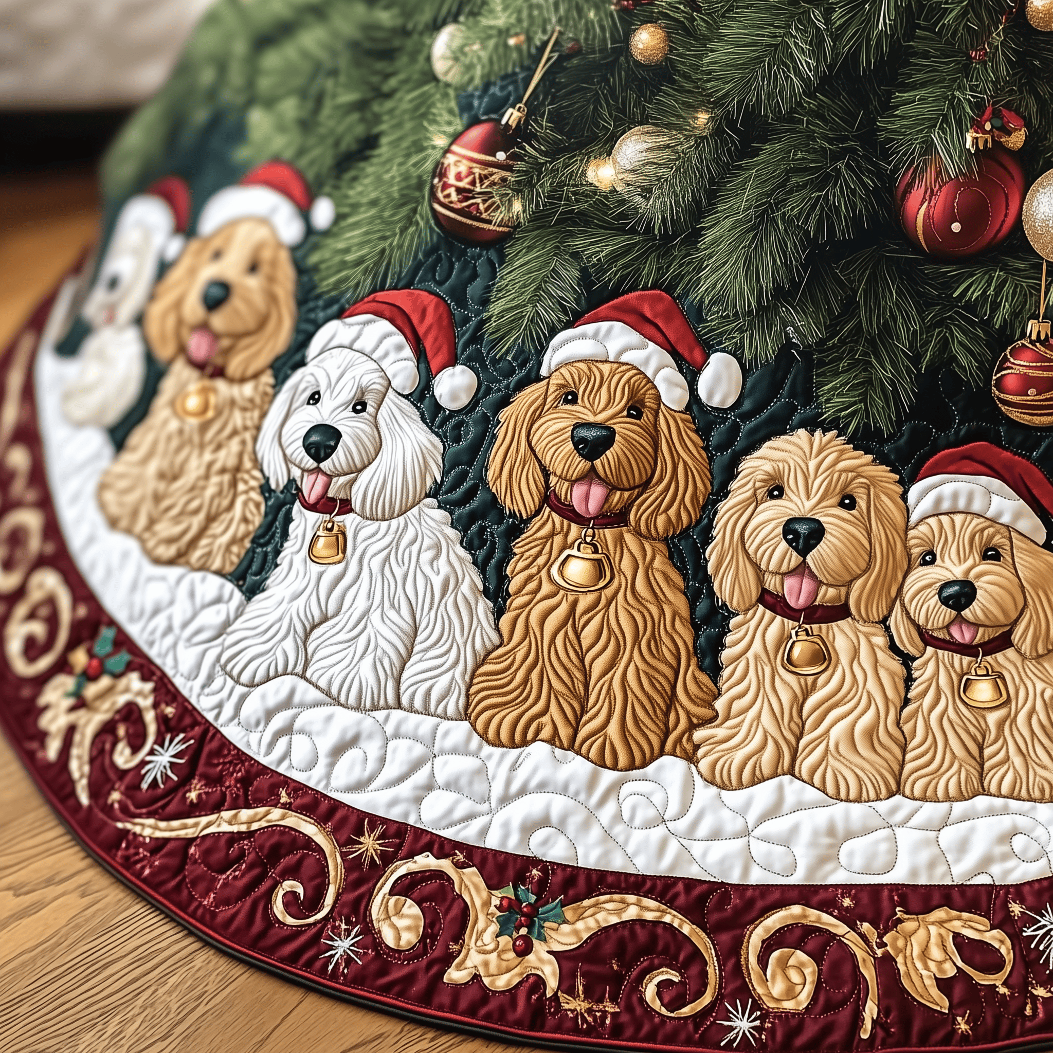 Christmas Joyful Doodle Quilted Tree Skirt Feel the Spirit of the Holidays with a Trusted Tree Skirt Christmas Joyful Doodle Quilted Tree Skirt Feel the Spirit of the Holidays with a Trusted Tree Skirt