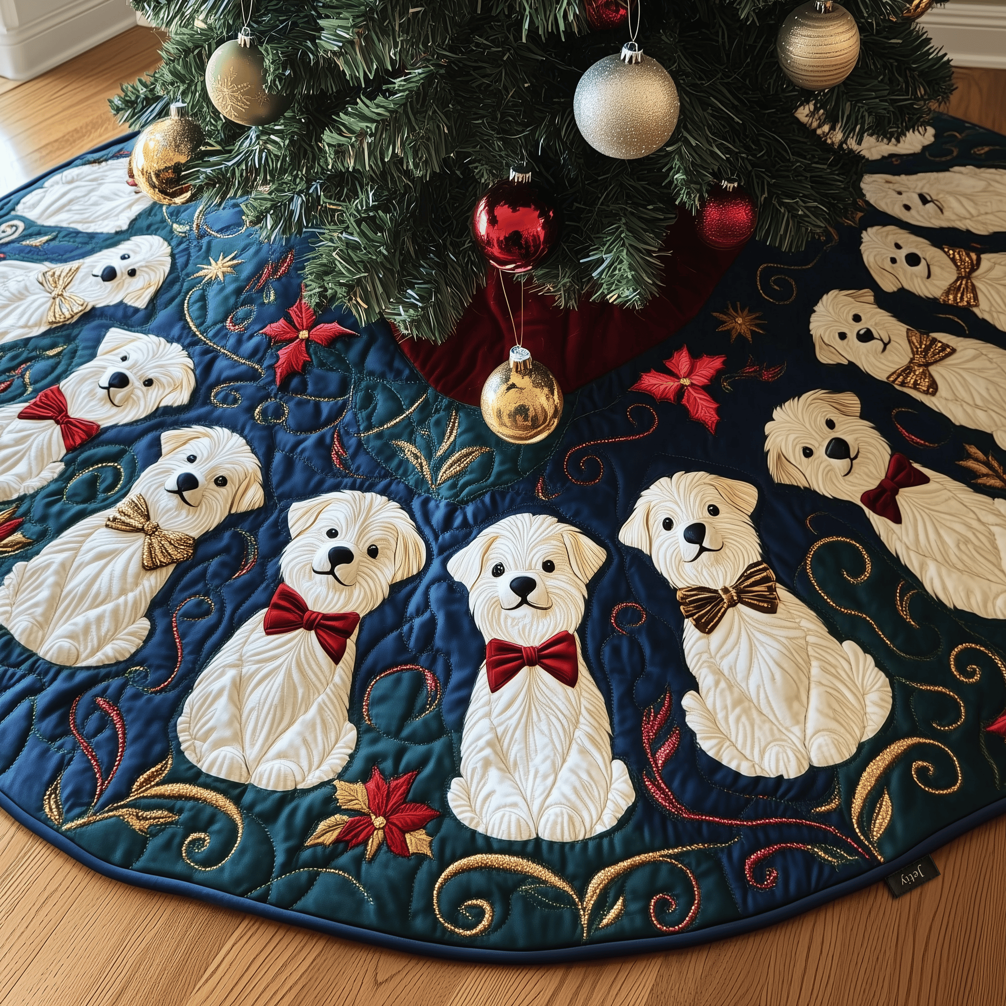 Christmas Maltese Quilted Tree Skirt Celebrate Without Limits with a Durable Tree Skirt Christmas Maltese Quilted Tree Skirt Celebrate Without Limits with a Durable Tree Skirt