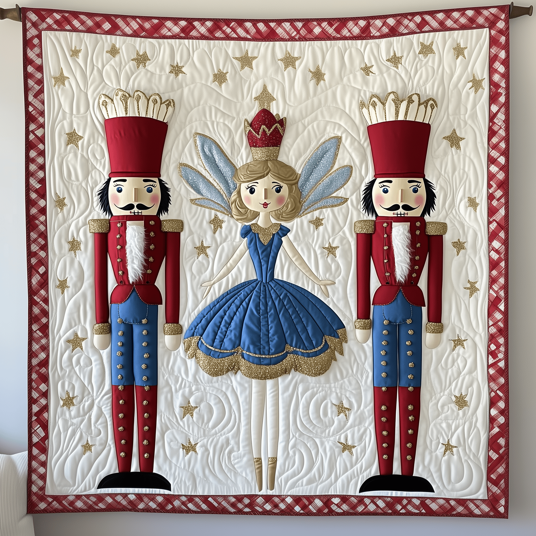 Christmas Nutcracker in Fairytale Quilted Blanket Bring the Family Together with a Blanket Everyone Loves Christmas Nutcracker in Fairytale Quilted Blanket Bring the Family Together with a Blanket Everyone Loves