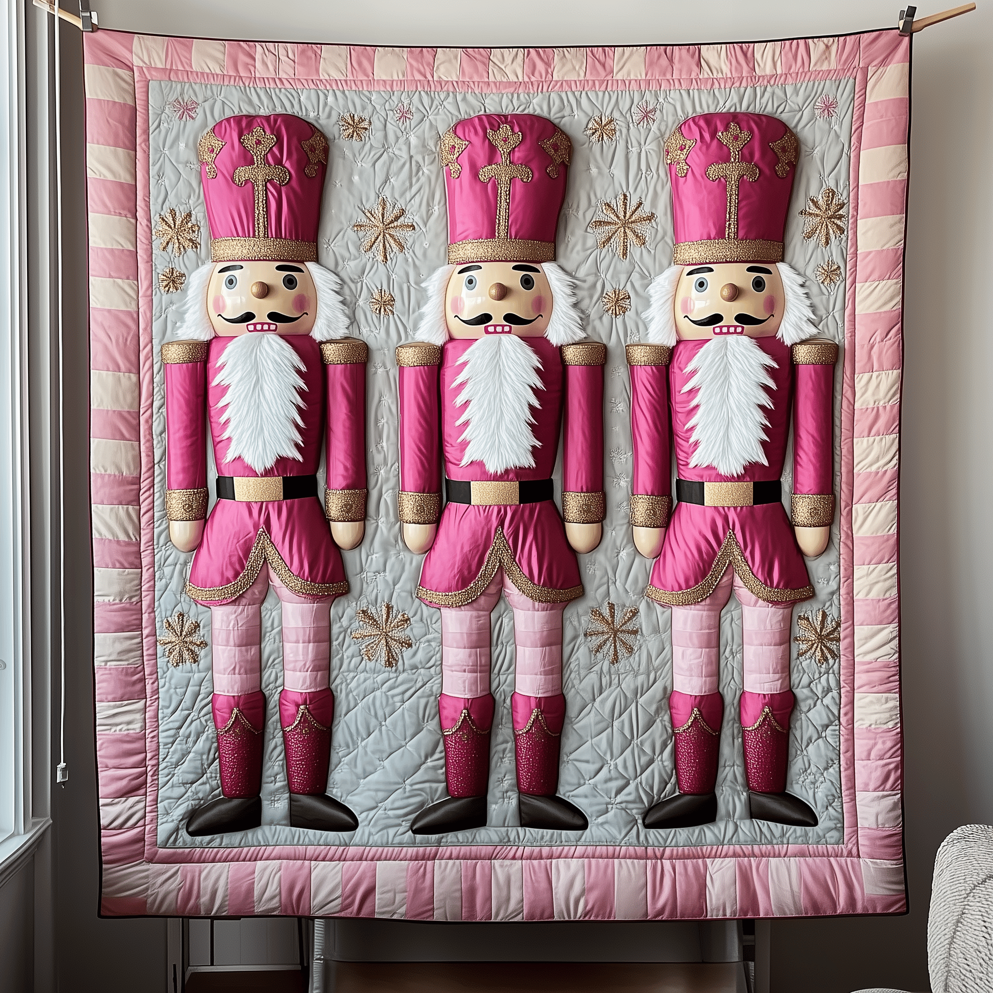 Christmas Nutcracker in Fairytale Quilted Blanket Enjoy Every Moment with a Blanket That Works Anywhere Christmas Nutcracker in Fairytale Quilted Blanket Enjoy Every Moment with a Blanket That Works Anywhere