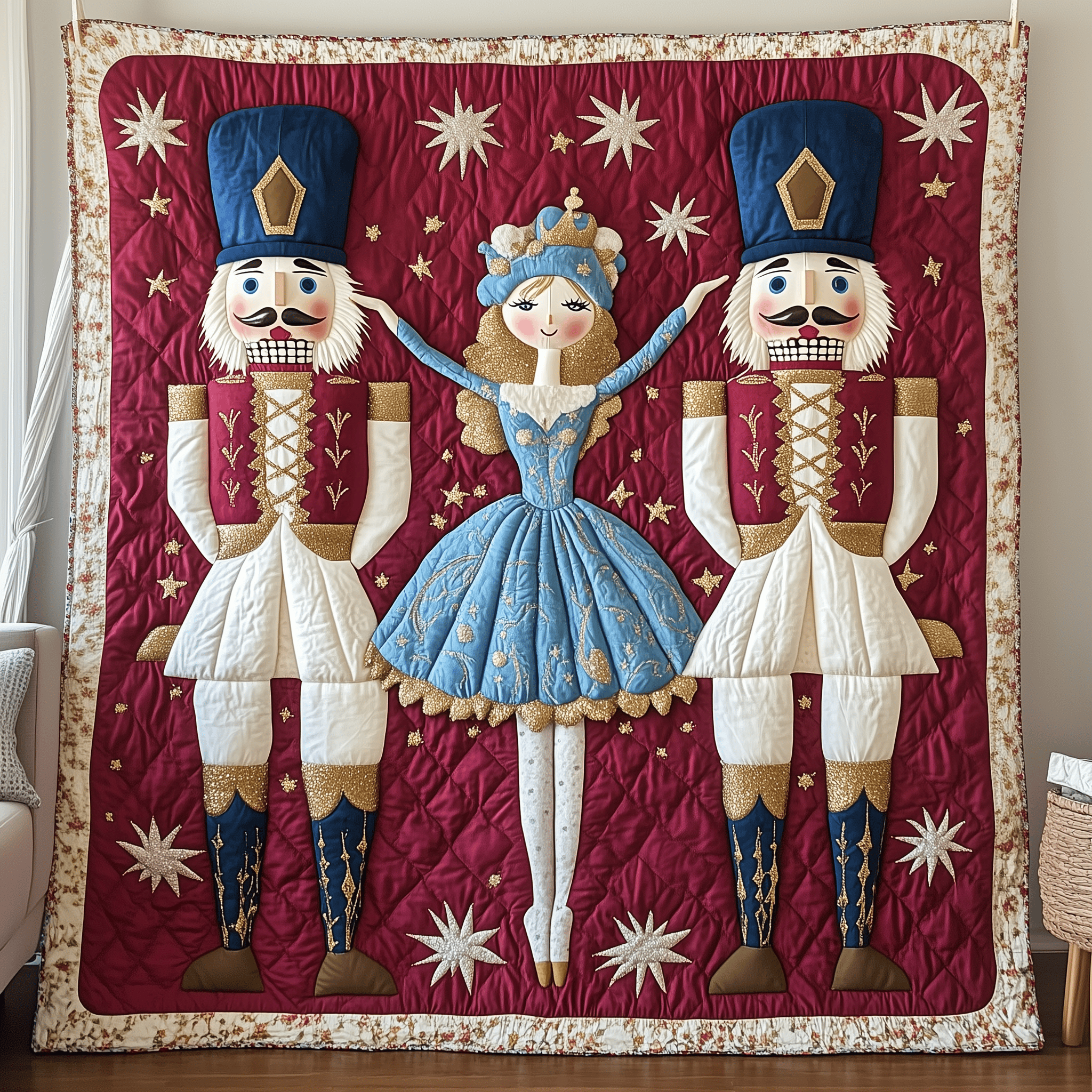 Christmas Nutcracker in Fairytale Quilted Blanket Feel Inspired by a Blanket That's Anything But Ordinary Christmas Nutcracker in Fairytale Quilted Blanket Feel Inspired by a Blanket That's Anything But Ordinary