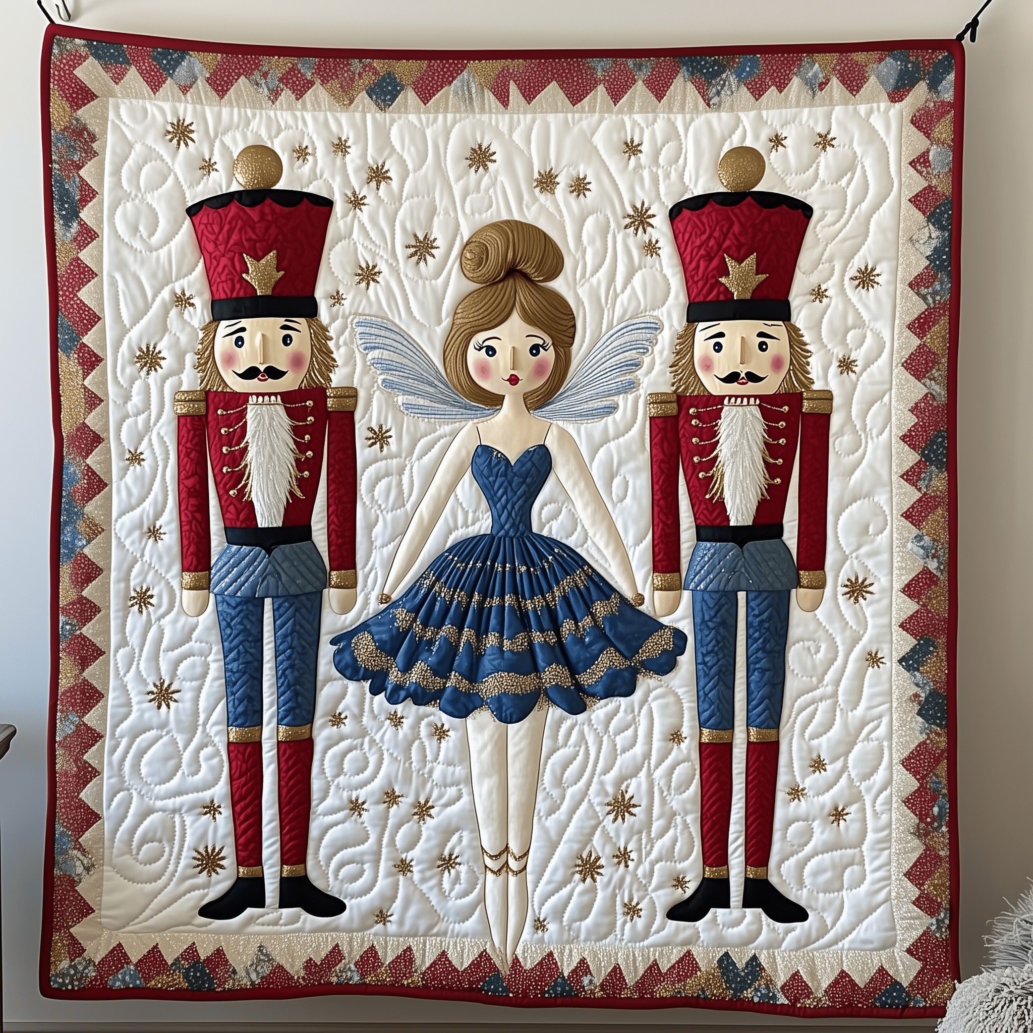 Christmas Nutcracker in Fairytale Quilted Blanket Feel the Joy of Togetherness with Our Cozy Blanket Christmas Nutcracker in Fairytale Quilted Blanket Feel the Joy of Togetherness with Our Cozy Blanket