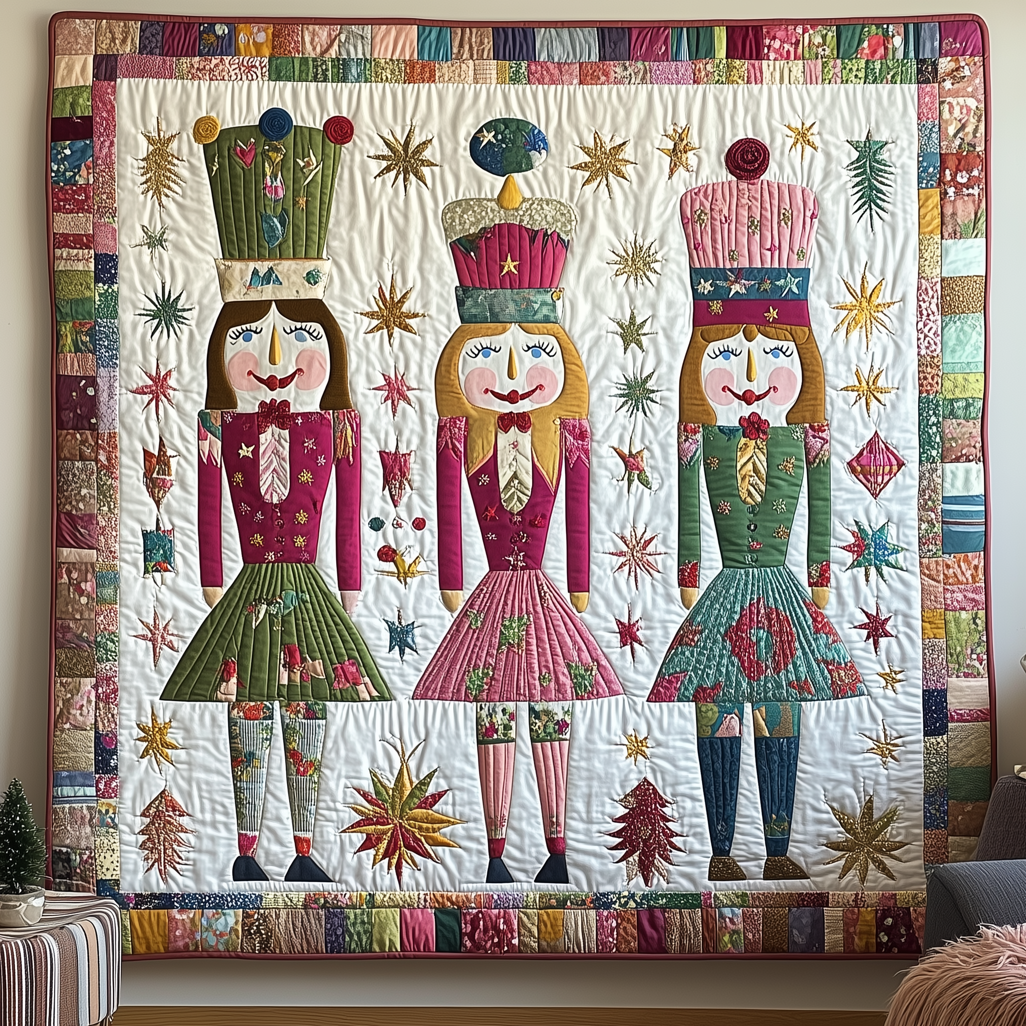 Christmas Nutcracker Quilted Blanket A Blanket That Makes Family Nights Extra Special Christmas Nutcracker Quilted Blanket A Blanket That Makes Family Nights Extra Special
