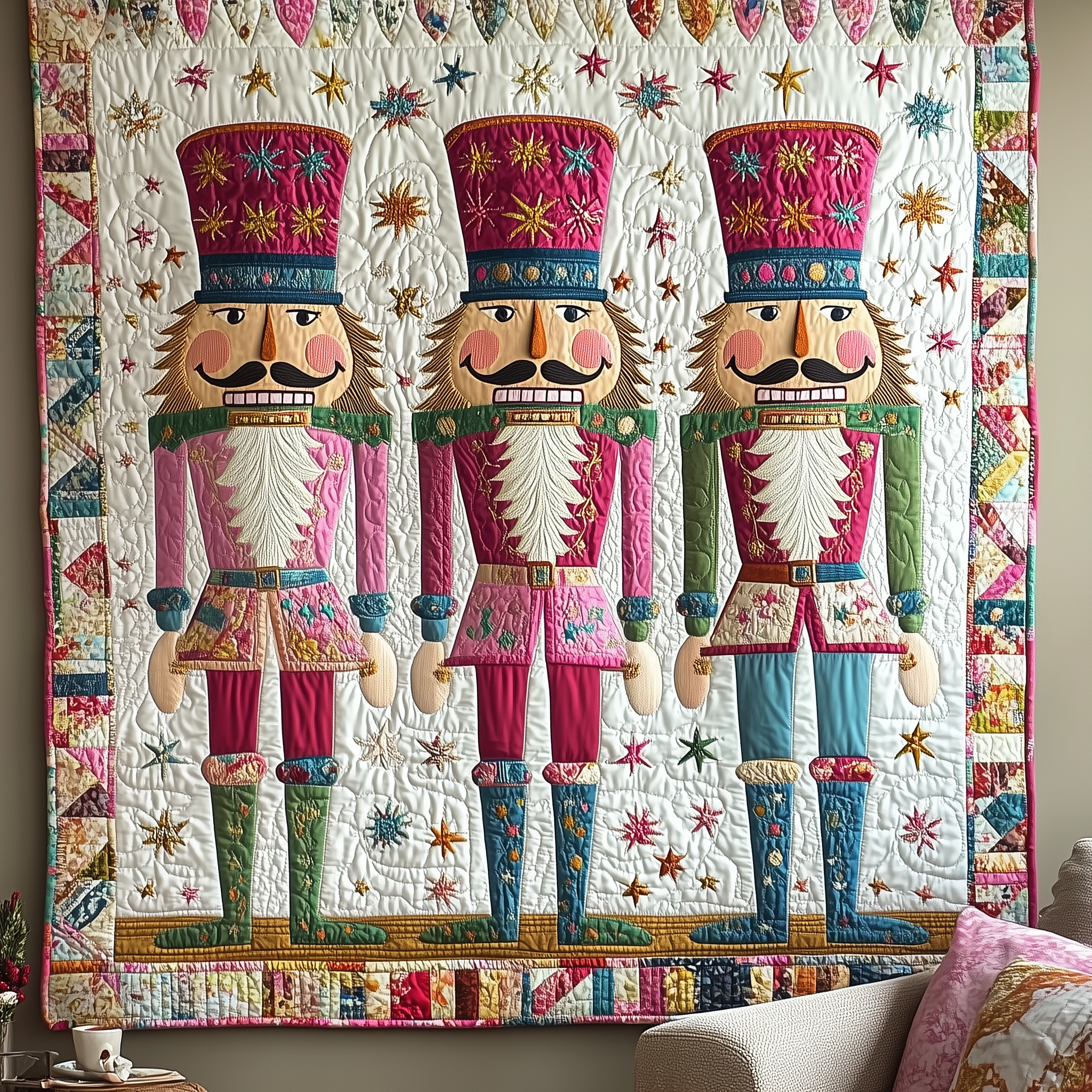 Christmas Nutcracker Quilted Blanket Create Warm Memories with Our Blanket for All Ages Christmas Nutcracker Quilted Blanket Create Warm Memories with Our Blanket for All Ages