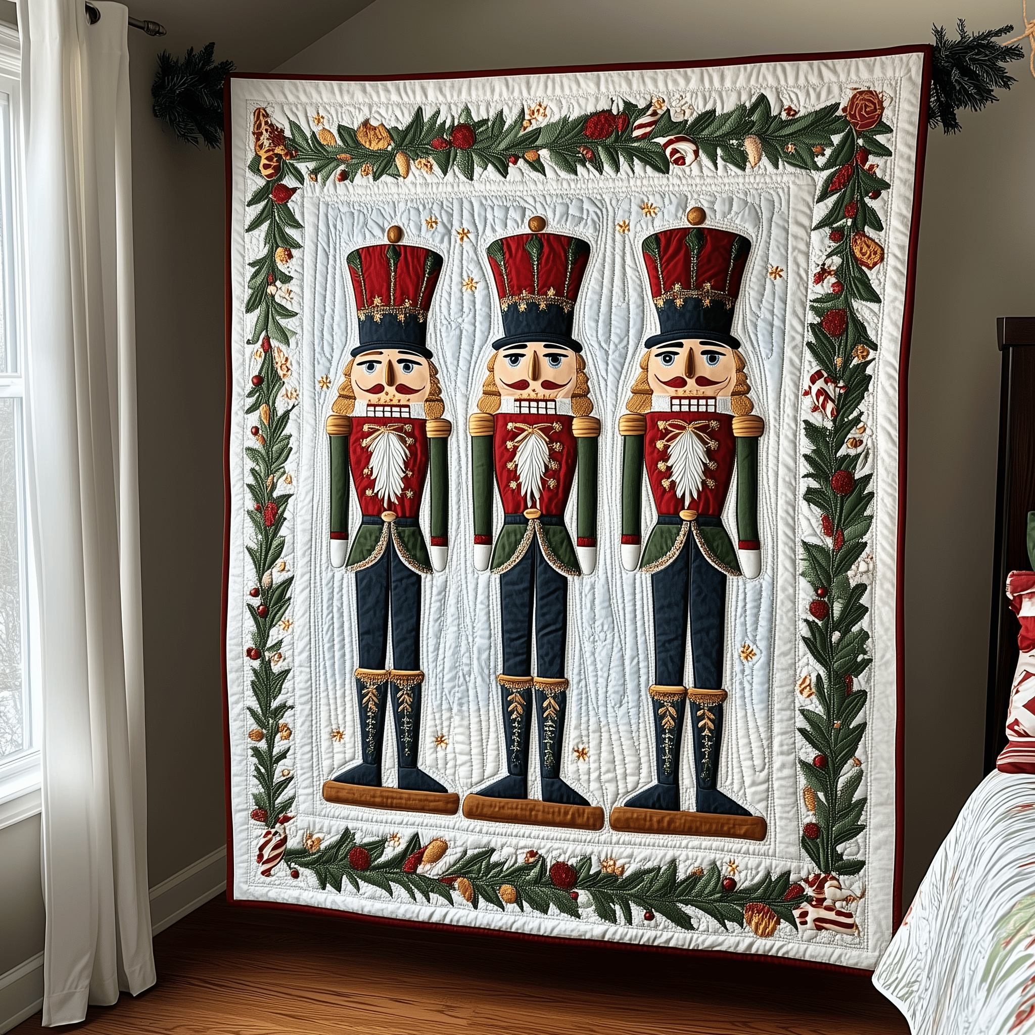 Christmas Nutcracker Quilted Blanket Feel Like Royalty with a Blanket Fit for Kings Christmas Nutcracker Quilted Blanket Feel Like Royalty with a Blanket Fit for Kings