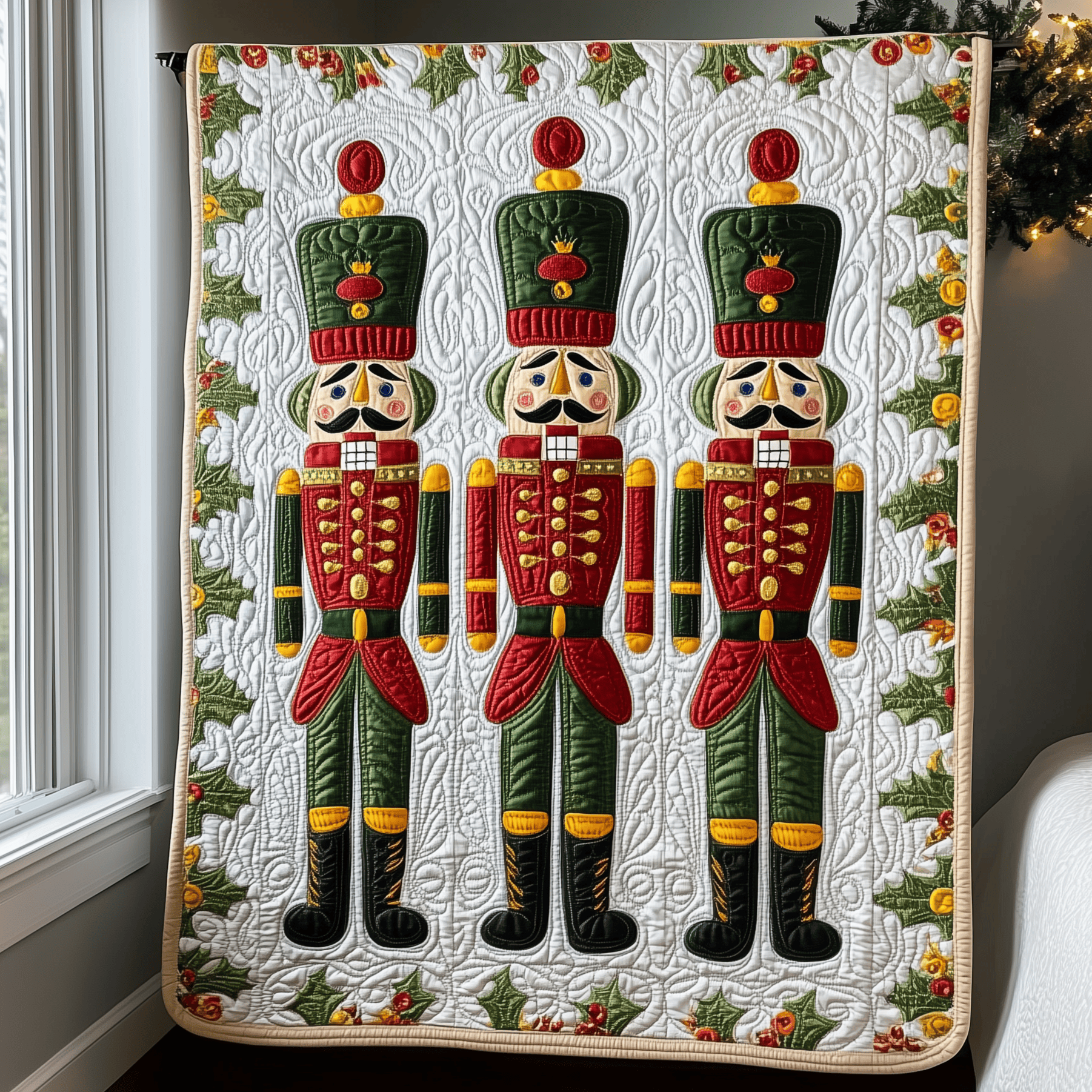 Christmas Nutcracker Quilted Blanket Feel the Luxury of a Blanket That Stands Out Christmas Nutcracker Quilted Blanket Feel the Luxury of a Blanket That Stands Out