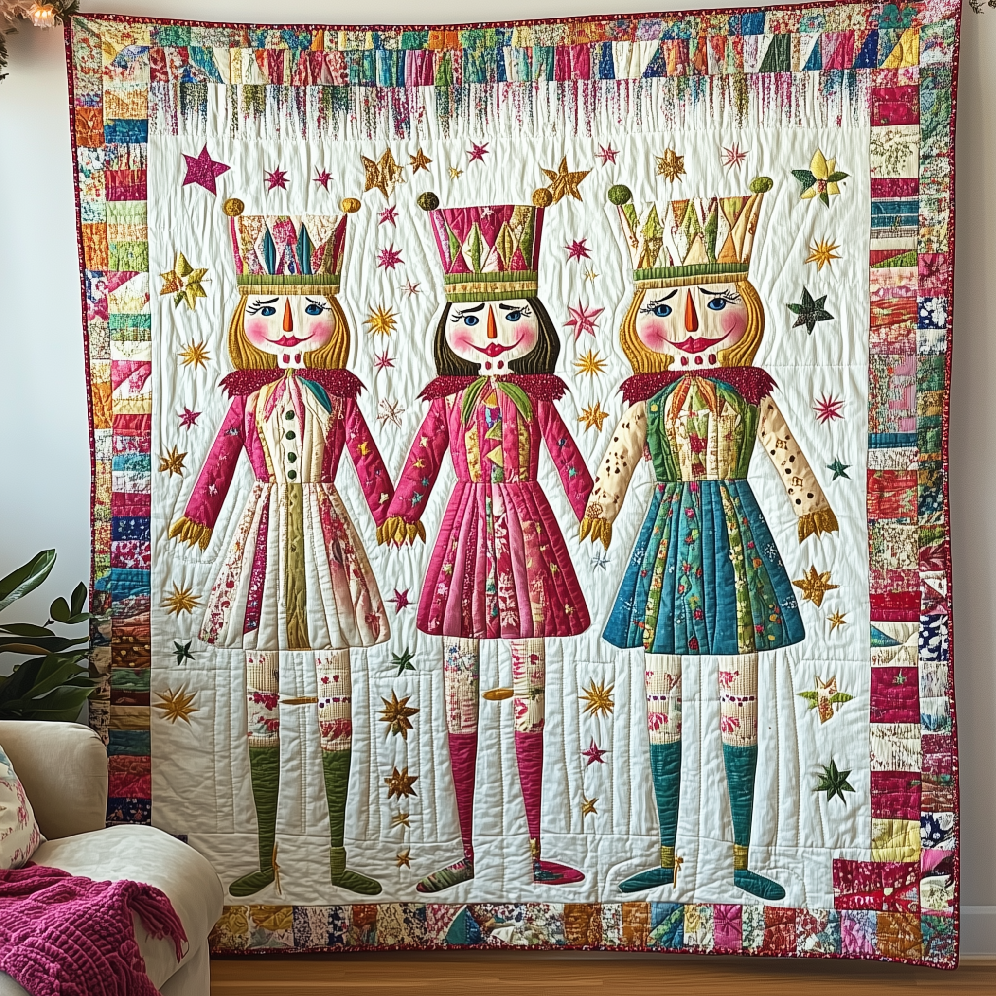 Christmas Nutcracker Quilted Blanket Feel the Magic of Family Time with a Blanket That Fits All Christmas Nutcracker Quilted Blanket Feel the Magic of Family Time with a Blanket That Fits All