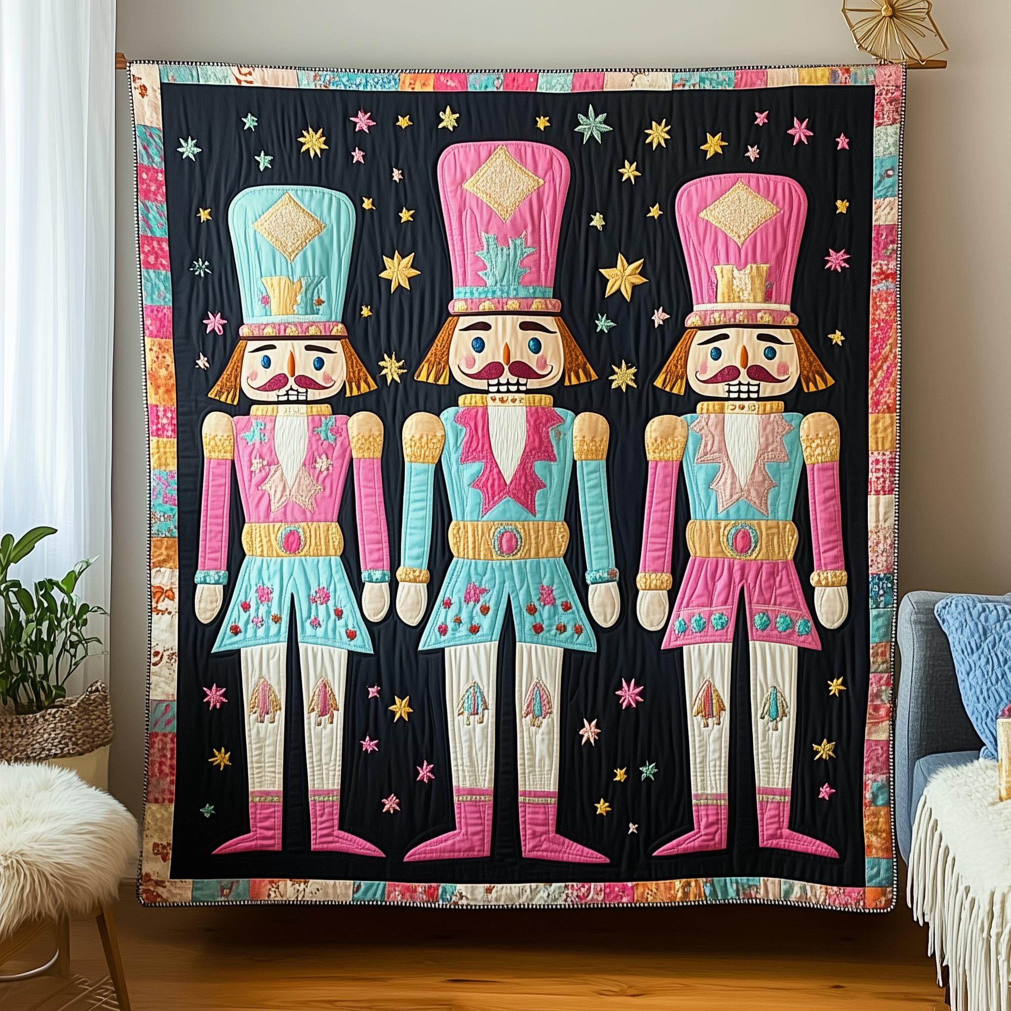 Christmas Nutcracker Quilted Blanket Feel the Versatility of a Blanket That Adapts to You Christmas Nutcracker Quilted Blanket Feel the Versatility of a Blanket That Adapts to You