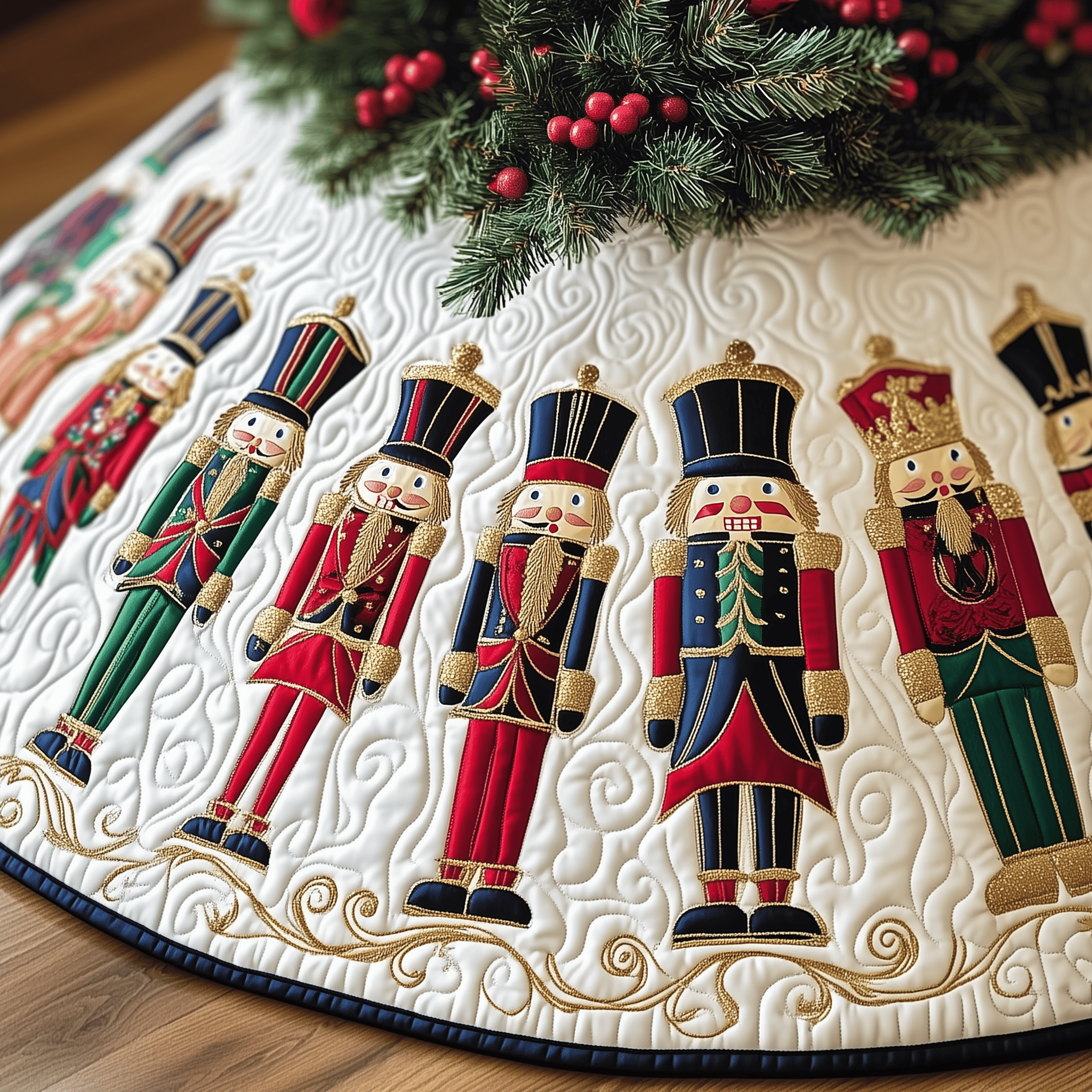 Christmas Nutcracker Quilted Tree Skirt Celebrate Fully Present with a Safe and Stylish Skirt Christmas Nutcracker Quilted Tree Skirt Celebrate Fully Present with a Safe and Stylish Skirt