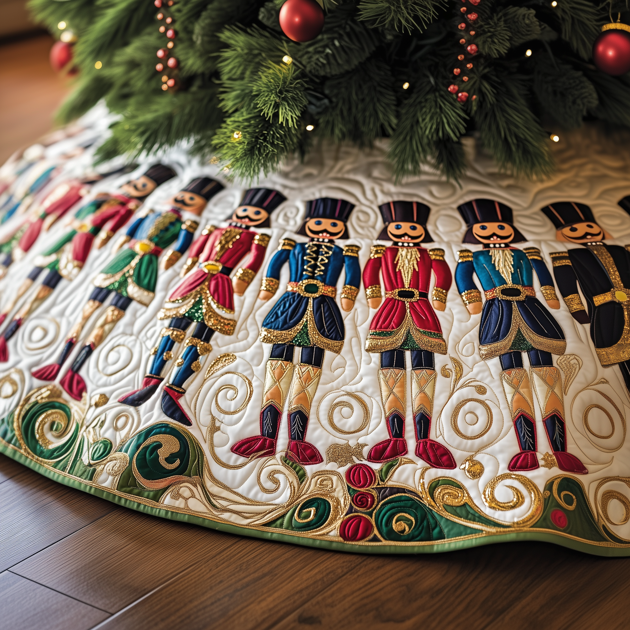 Christmas Nutcracker Quilted Tree Skirt Create Holiday Memories with a Safe and Chic Tree Skirt Christmas Nutcracker Quilted Tree Skirt Create Holiday Memories with a Safe and Chic Tree Skirt