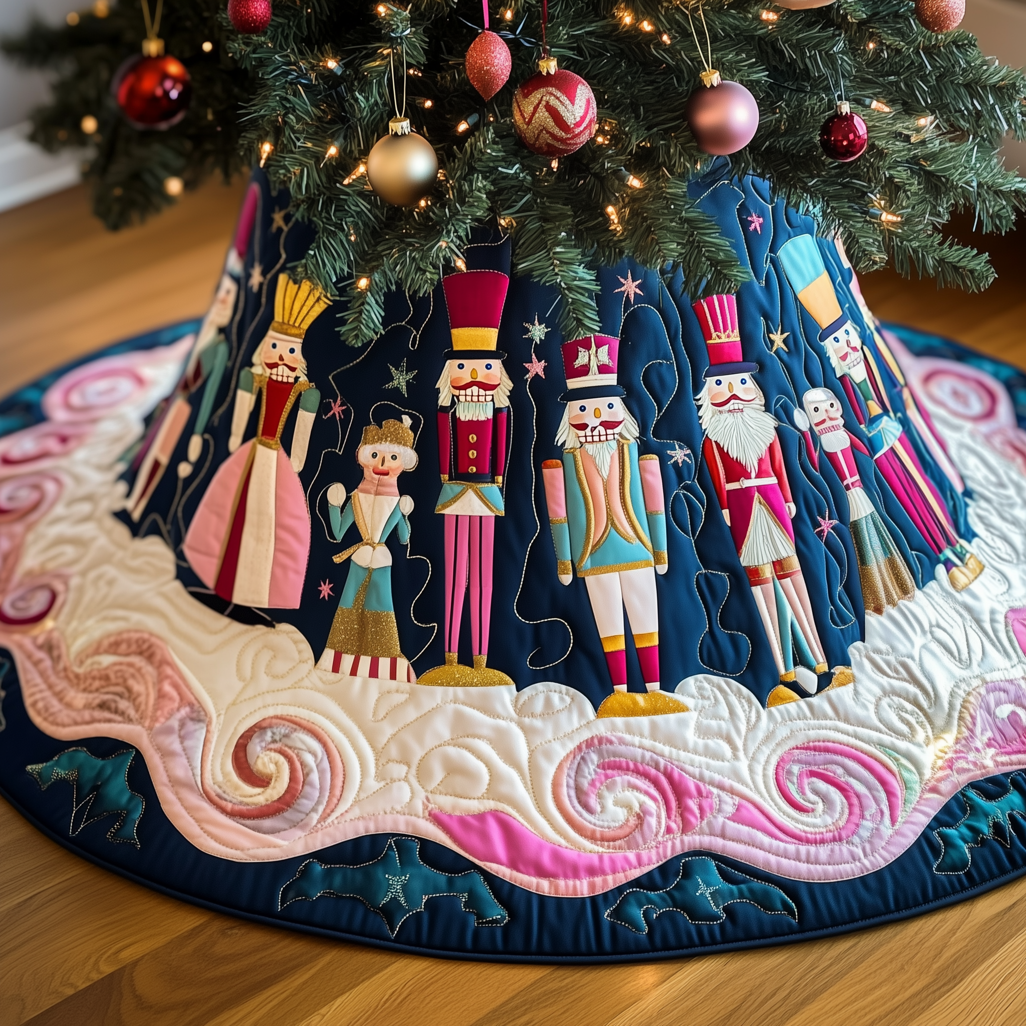 Christmas Nutcracker Quilted Tree Skirt Feel Inspired This Christmas with a Beautiful Tree Skirt Christmas Nutcracker Quilted Tree Skirt Feel Inspired This Christmas with a Beautiful Tree Skirt