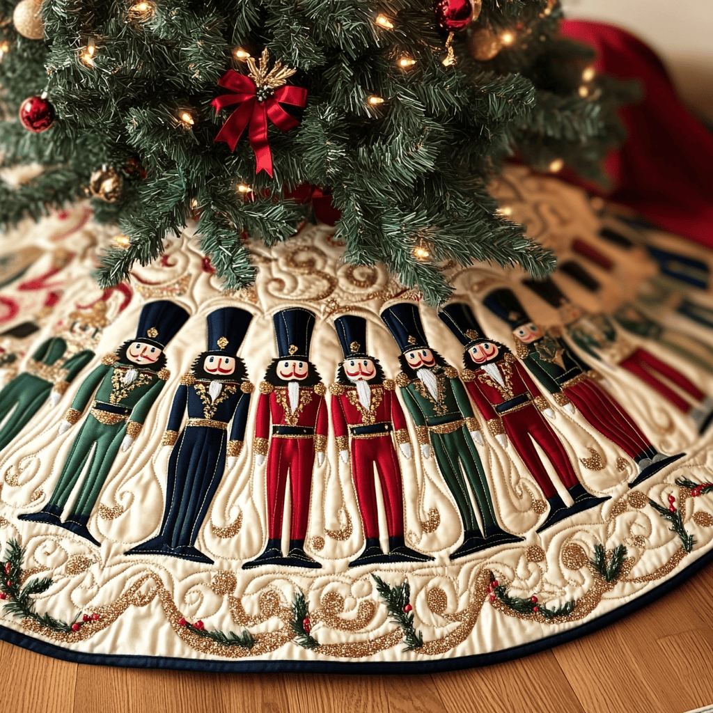Christmas Nutcracker Quilted Tree Skirt Feel Like Home with the Perfect Holiday Tree Skirt Christmas Nutcracker Quilted Tree Skirt Feel Like Home with the Perfect Holiday Tree Skirt