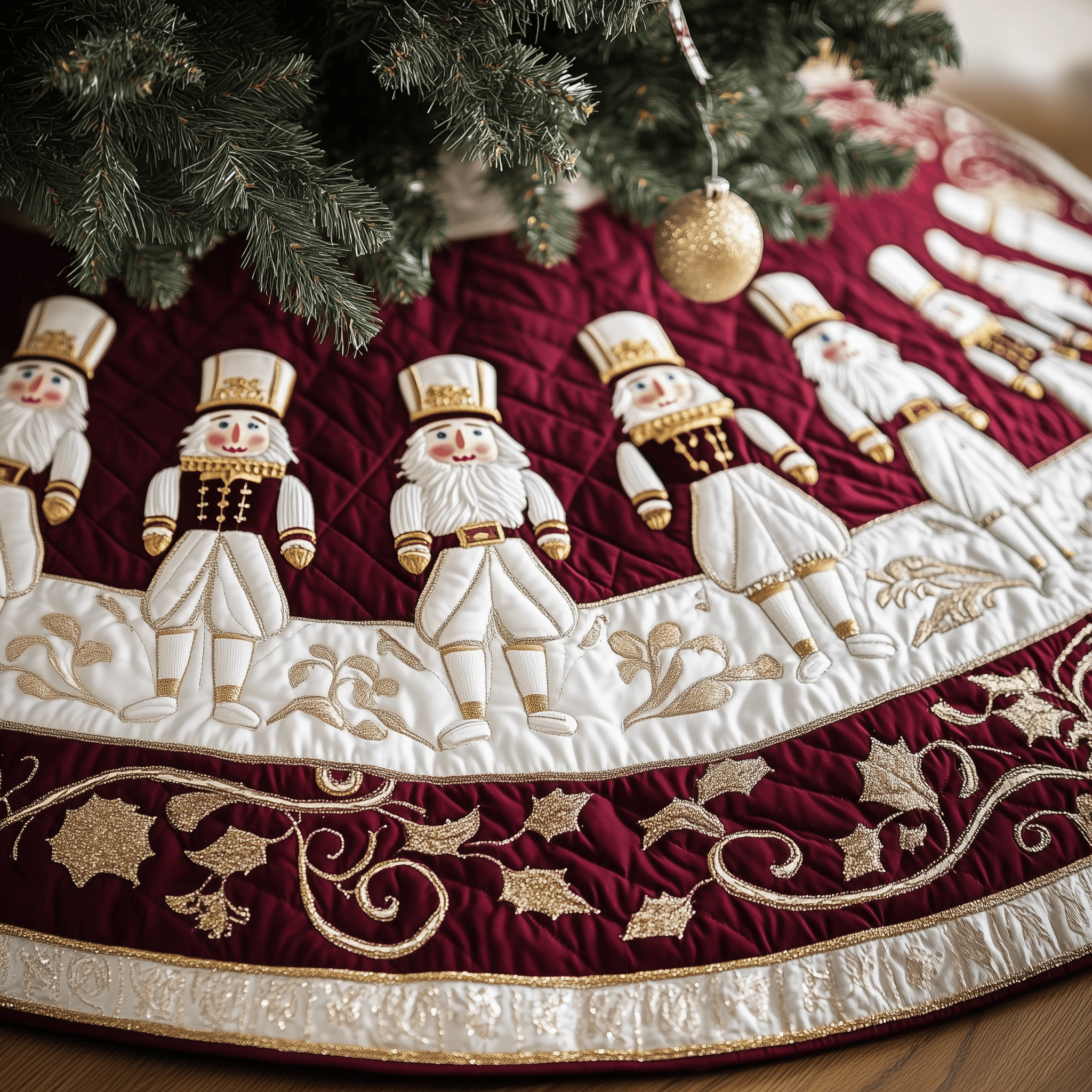 Christmas Nutcracker Quilted Tree Skirt Feel the Spirit of the Holidays with a Trusted Tree Skirt Christmas Nutcracker Quilted Tree Skirt Feel the Spirit of the Holidays with a Trusted Tree Skirt