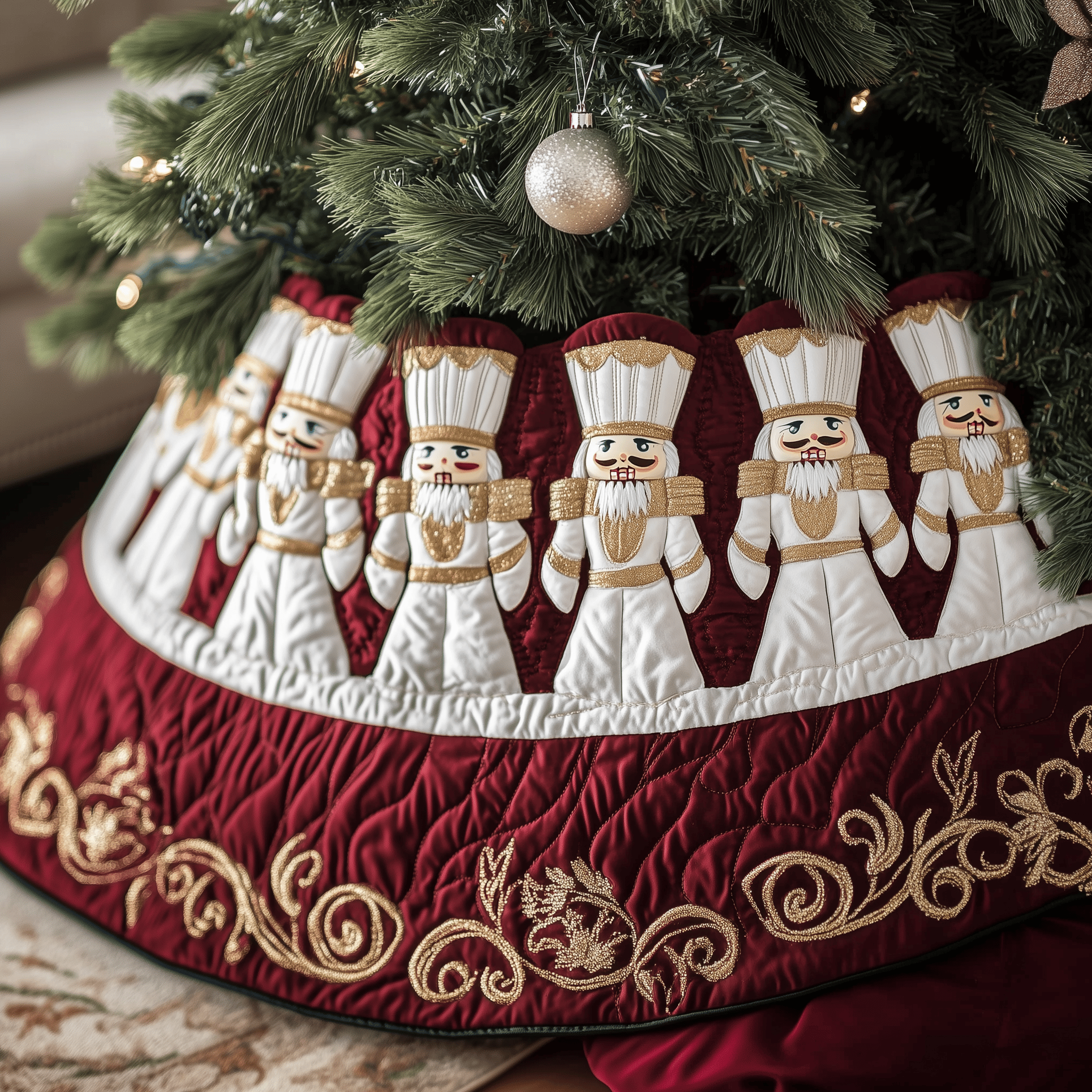 Christmas Nutcracker Quilted Tree Skirt Protect Your Home with a Tree Skirt Designed for Joy Christmas Nutcracker Quilted Tree Skirt Protect Your Home with a Tree Skirt Designed for Joy
