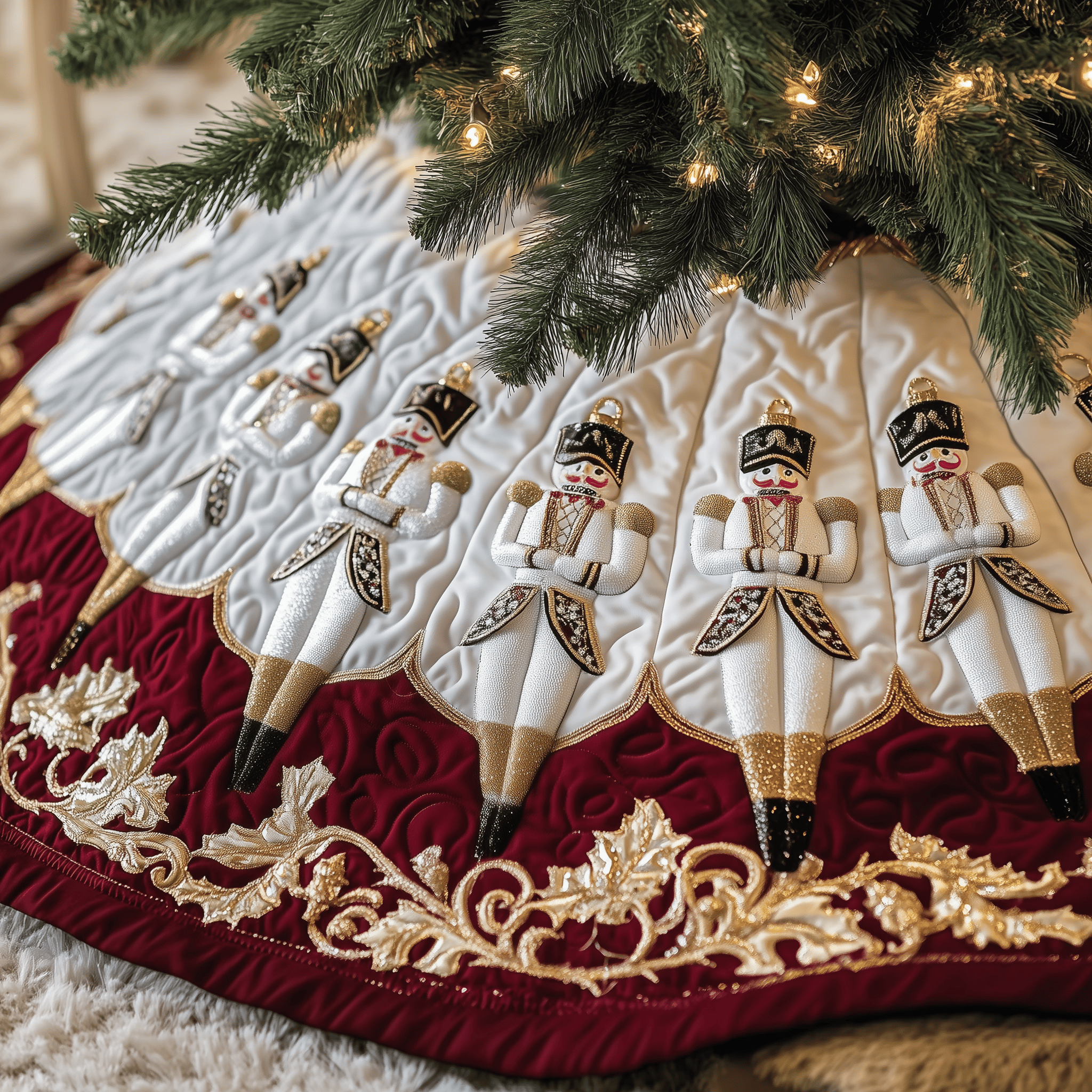 Christmas Nutcracker Quilted Tree Skirt Relax This Christmas with a Floor-Safe Tree Skirt Christmas Nutcracker Quilted Tree Skirt Relax This Christmas with a Floor-Safe Tree Skirt