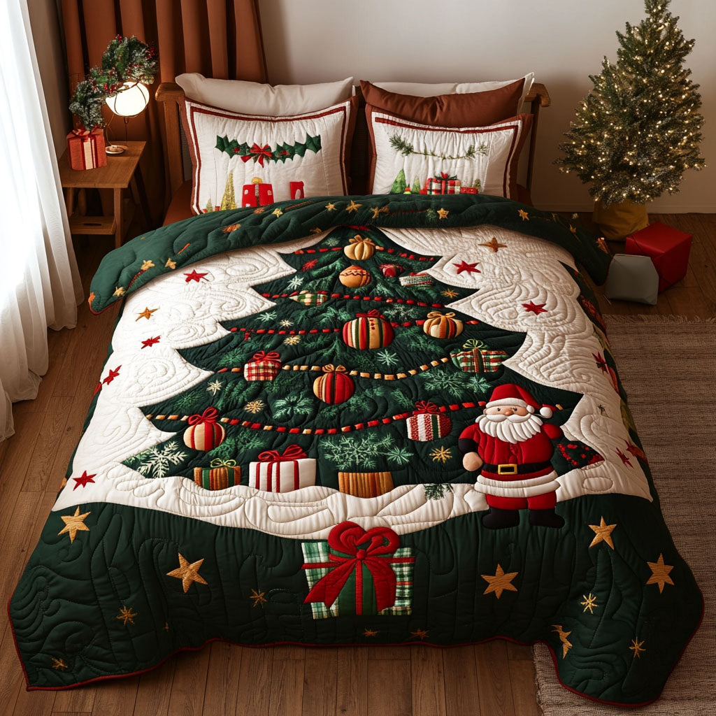 Christmas Parade Quilted Bedding Set Secret Santa Gifts For Her Christmas Parade Quilted Bedding Set Secret Santa Gifts For Her