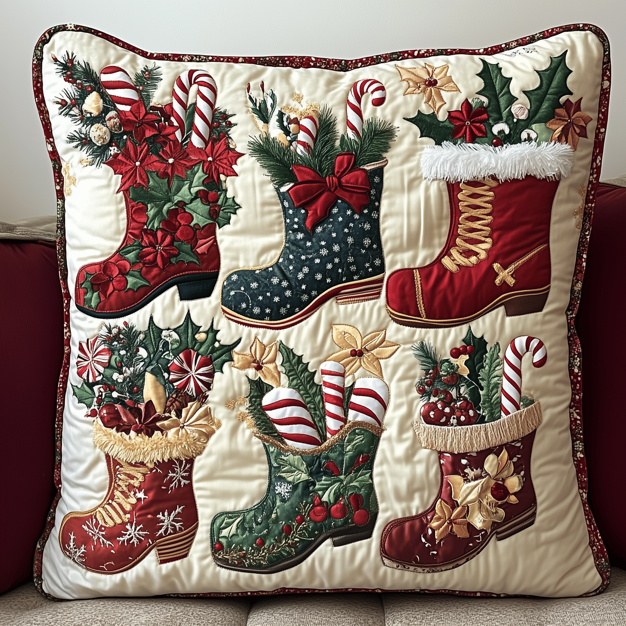 Christmas Santa Boot Quilted Pillow Case Revolutionize Your Sleep with CuttingEdge Pillow Cases Christmas Santa Boot Quilted Pillow Case Revolutionize Your Sleep with CuttingEdge Pillow Cases