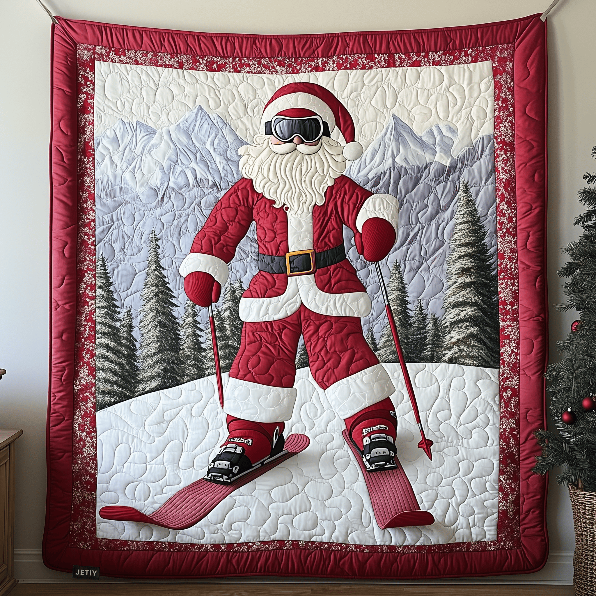 Christmas Skiing Quilted Blanket Feel Inspired by a Blanket That's Anything But Ordinary Christmas Skiing Quilted Blanket Feel Inspired by a Blanket That's Anything But Ordinary