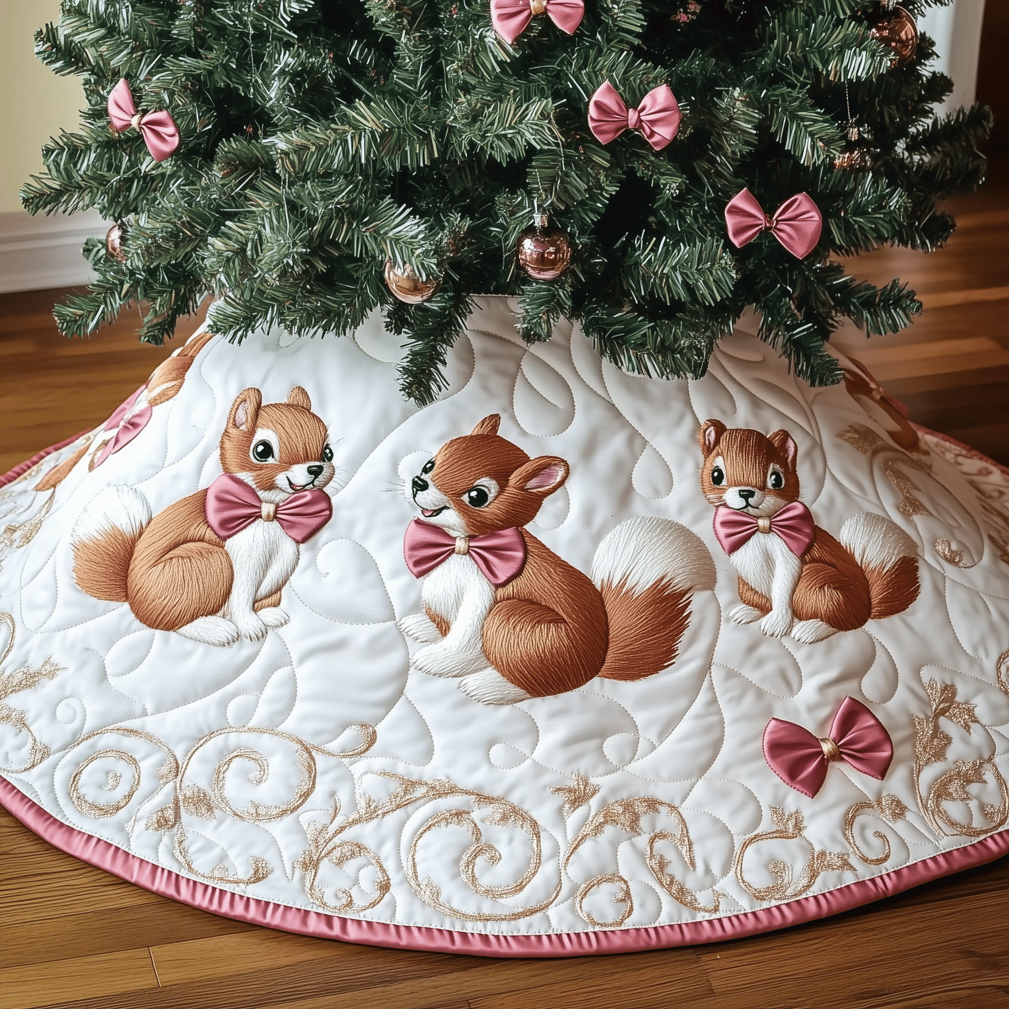 Christmas Squirrel Quilted Tree Skirt Celebrate Every Step of the Season with the Right Tree Skirt Christmas Squirrel Quilted Tree Skirt Celebrate Every Step of the Season with the Right Tree Skirt