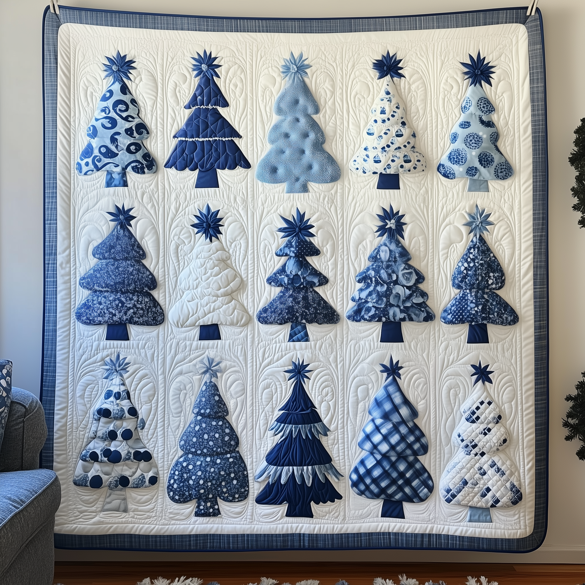 Christmas Tree Quilted Blanket Best Couch Throw Blanket Secret Santa Online Christmas Tree Quilted Blanket Best Couch Throw Blanket Secret Santa Online